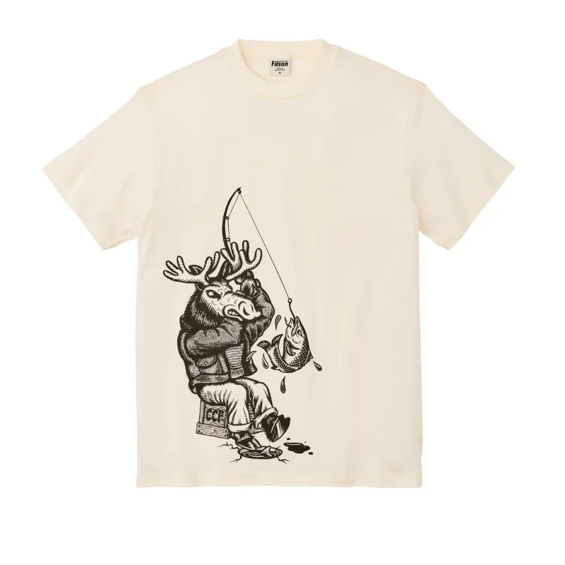 Kyler Martz Graphic T-shirt - White / Moose made by Filson