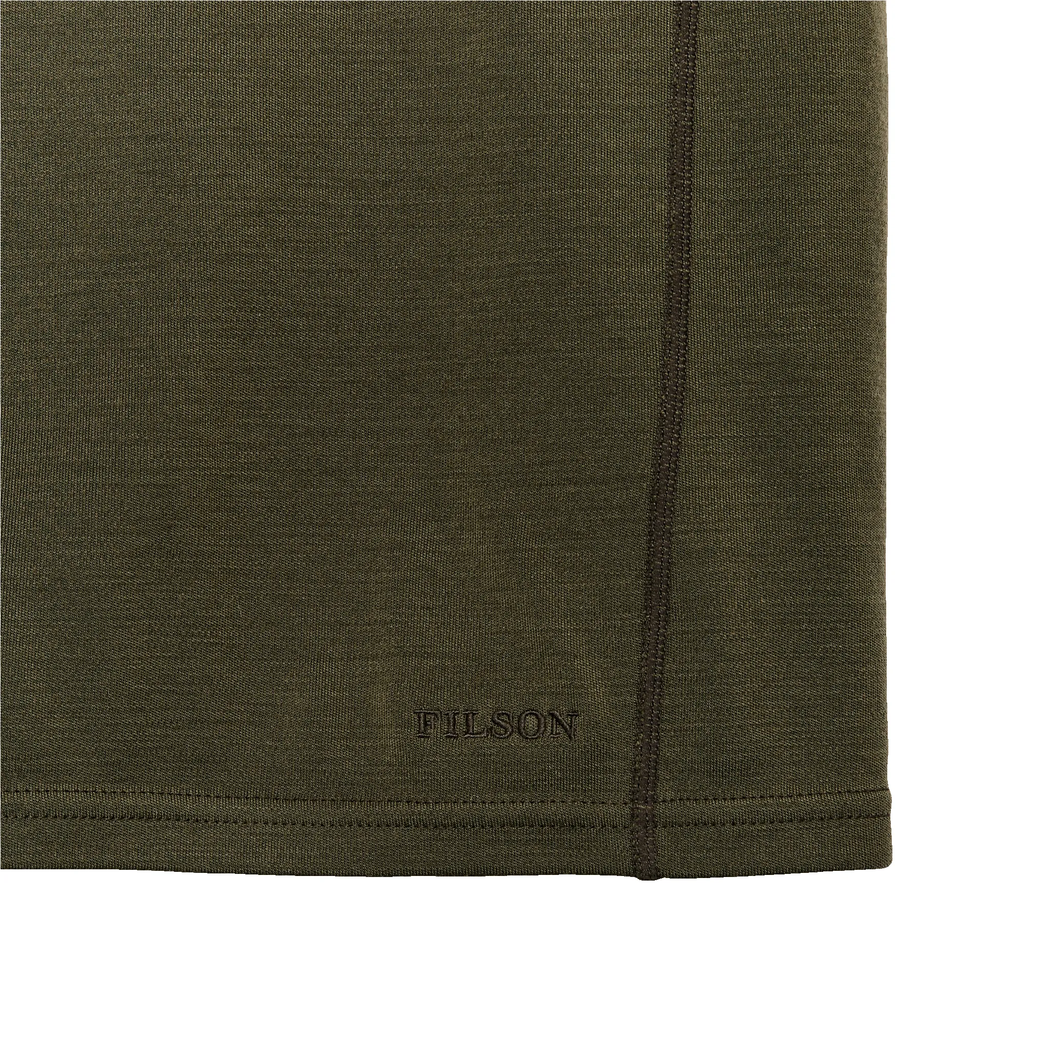 400g Merino Wool Long Sleeve Half-zip - Dark Olive sold by Filson product image thumbnail 3
