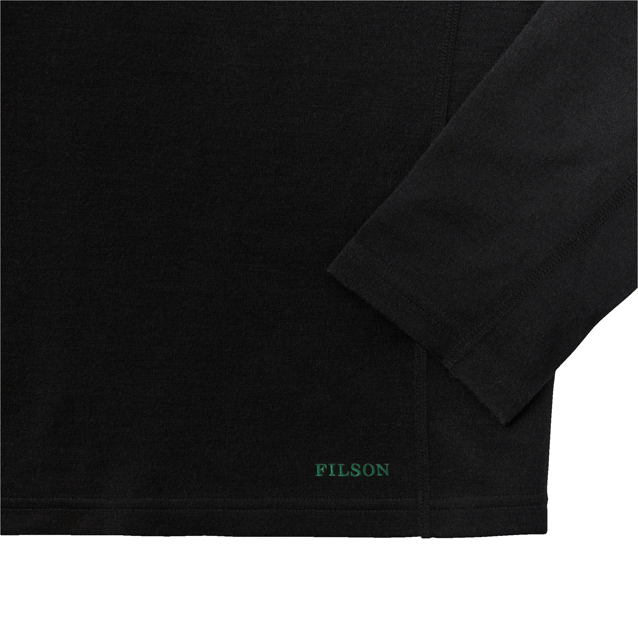 400g Merino Wool Long Sleeve Half-zip - Black sold by Filson product image thumbnail 3