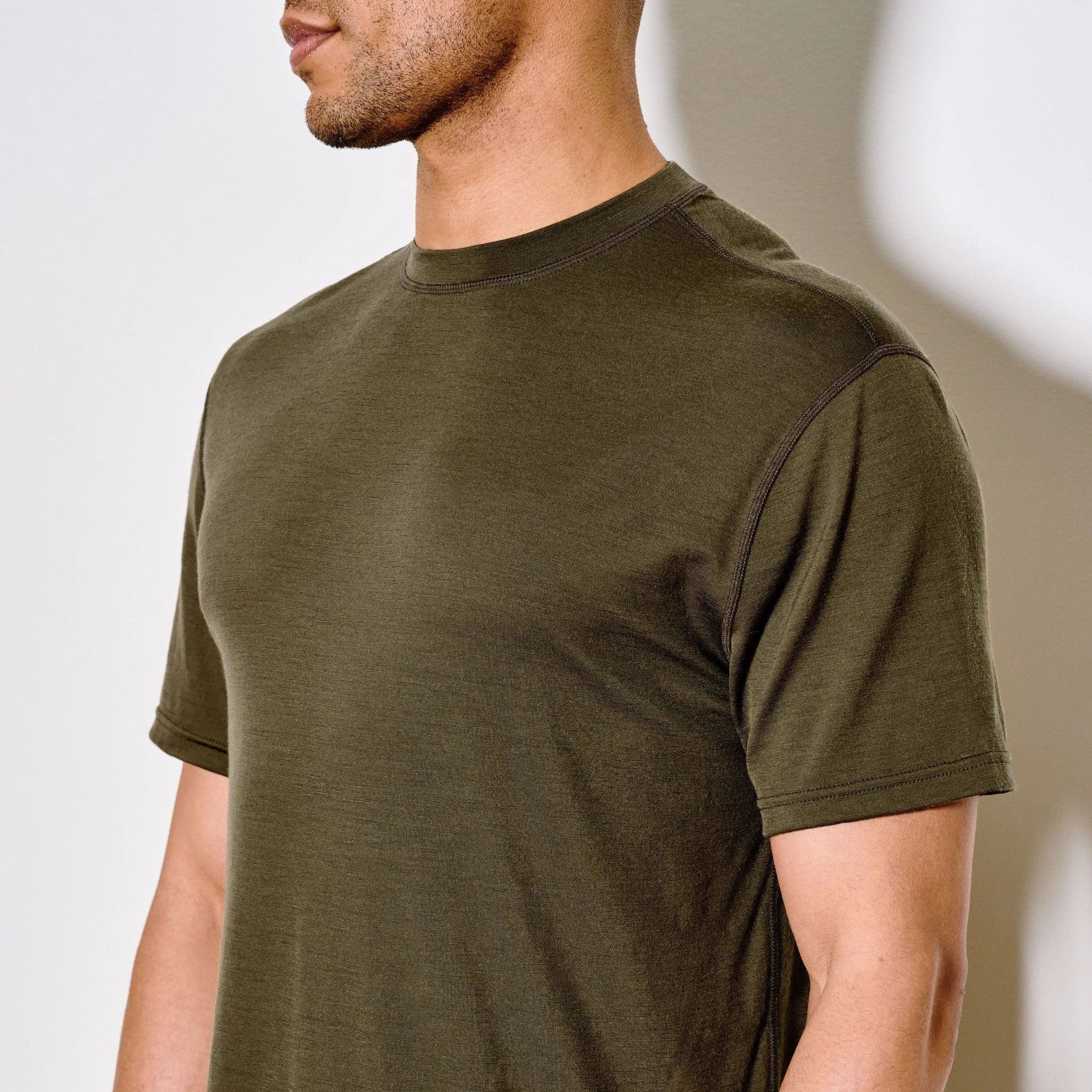 210g Merino Wool Short Sleeve Crewneck T-Shirt - Dark Olive sold by Filson product image thumbnail 2