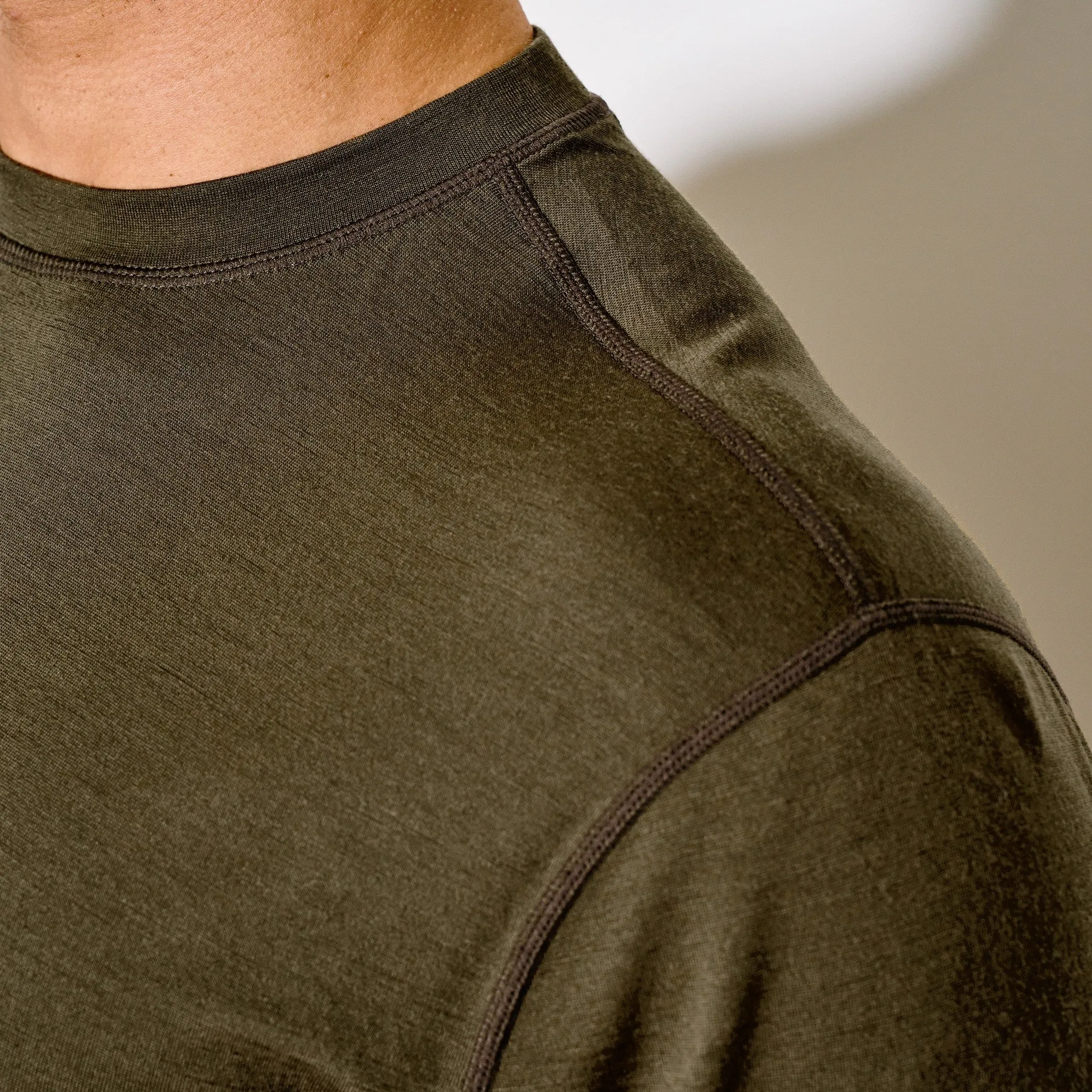 210g Merino Wool Short Sleeve Crewneck T-Shirt - Dark Olive sold by Filson product image thumbnail 5