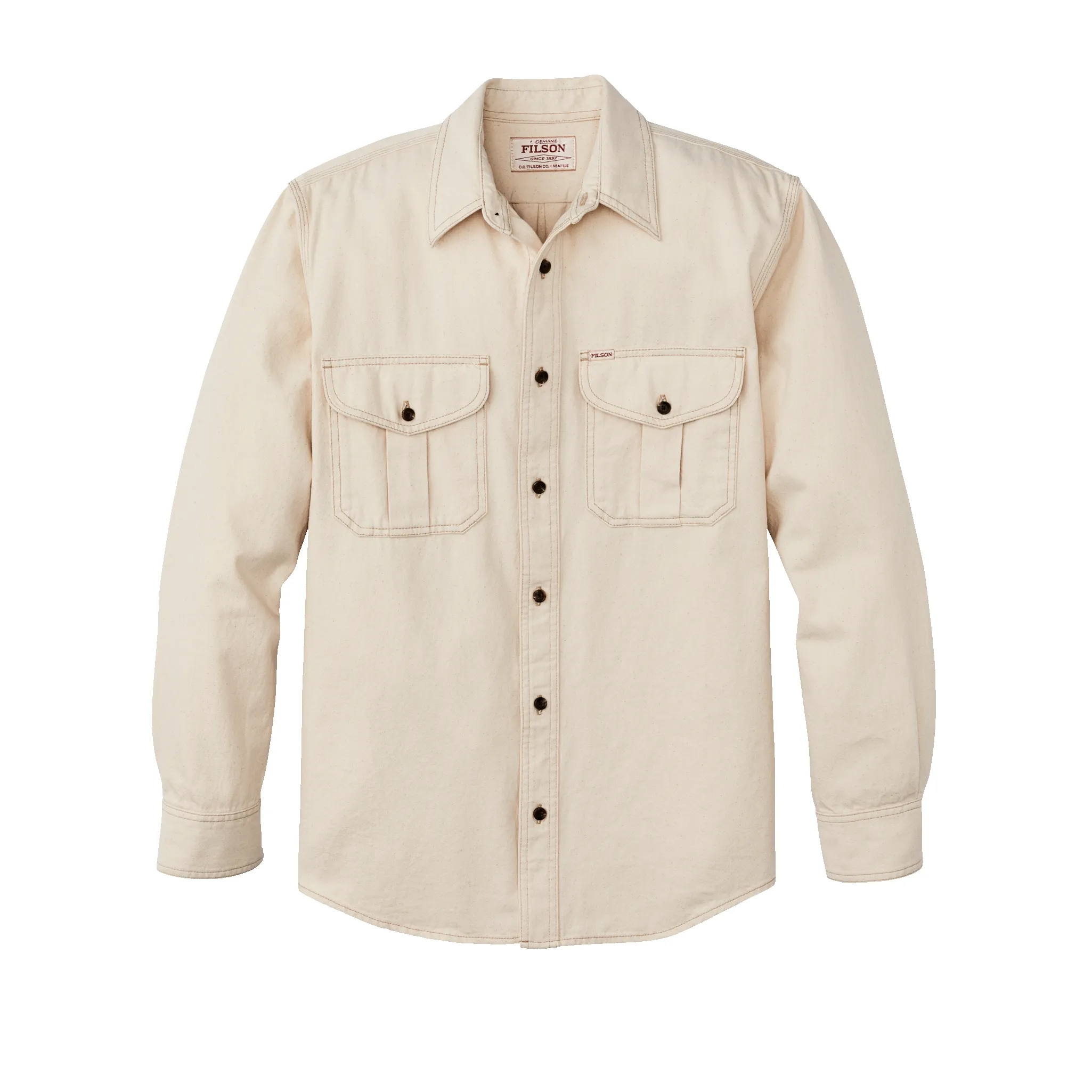 Natural Twill Guide Shirt - Natural Seed sold by Filson