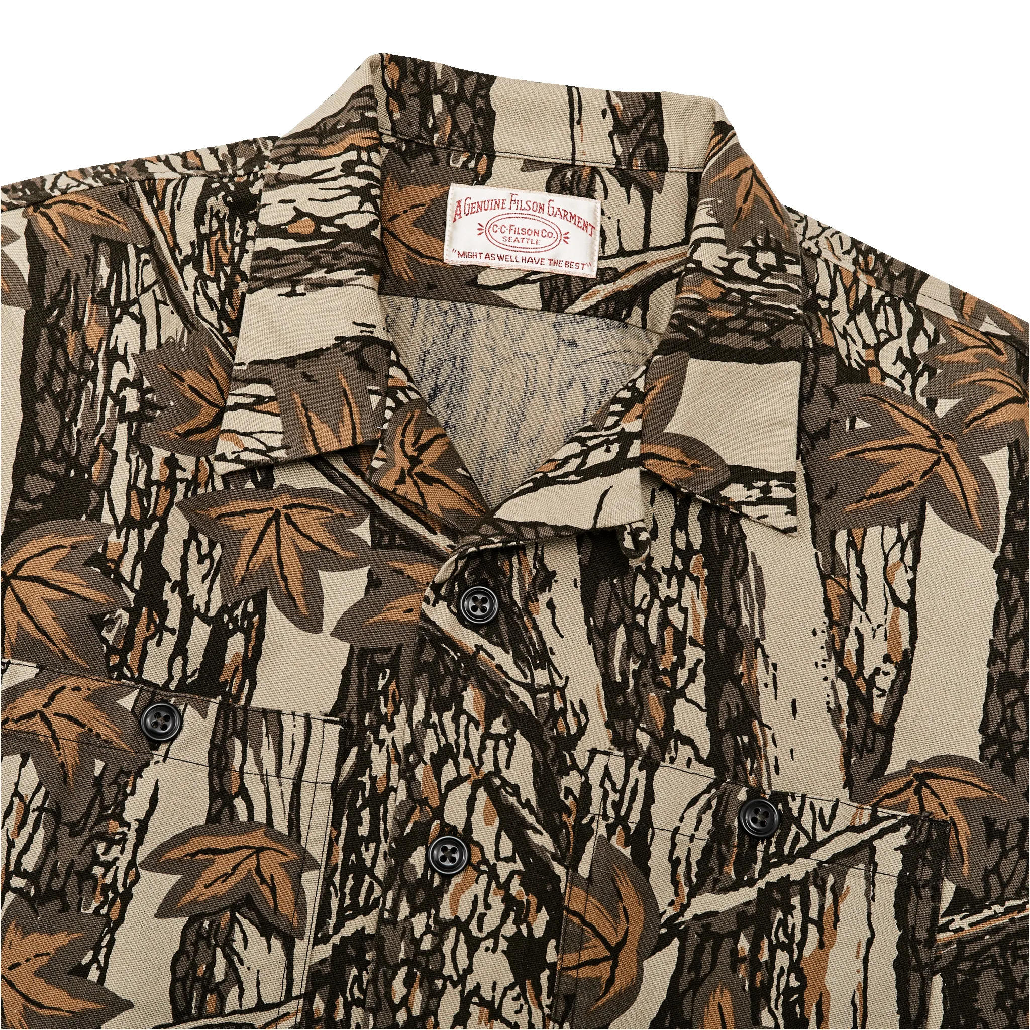 Rustic Short Sleeve Camp Shirt - Maple Bark Camo / Tan sold by Filson product image thumbnail 4