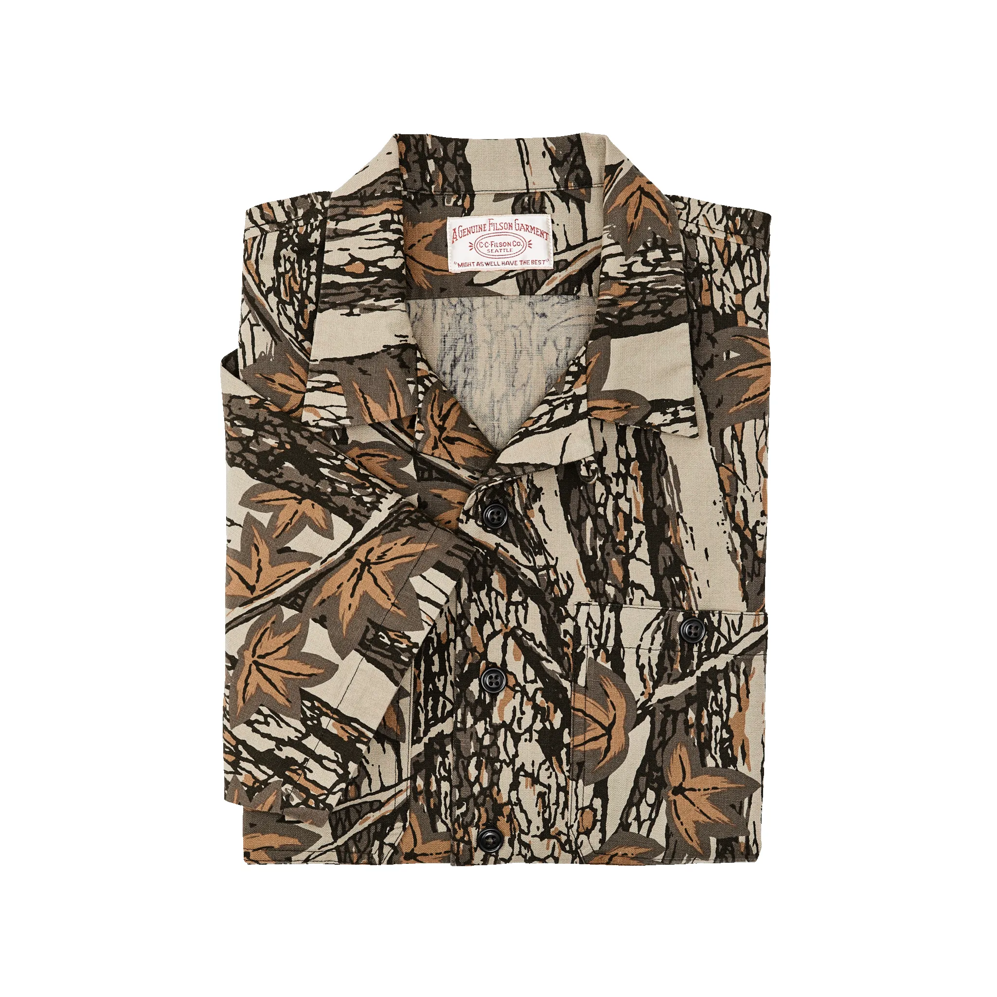 Rustic Short Sleeve Camp Shirt - Maple Bark Camo / Tan sold by Filson product image thumbnail 3