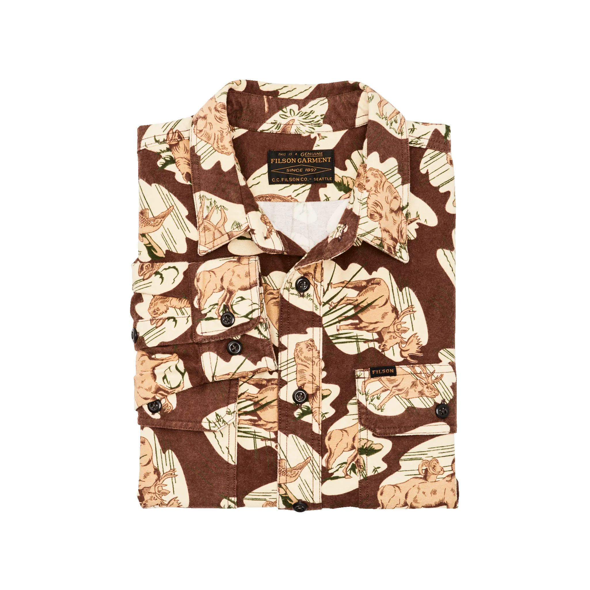 Field Flannel Shirt - Sorrel Horse / Wildlife sold by Filson product image thumbnail 2