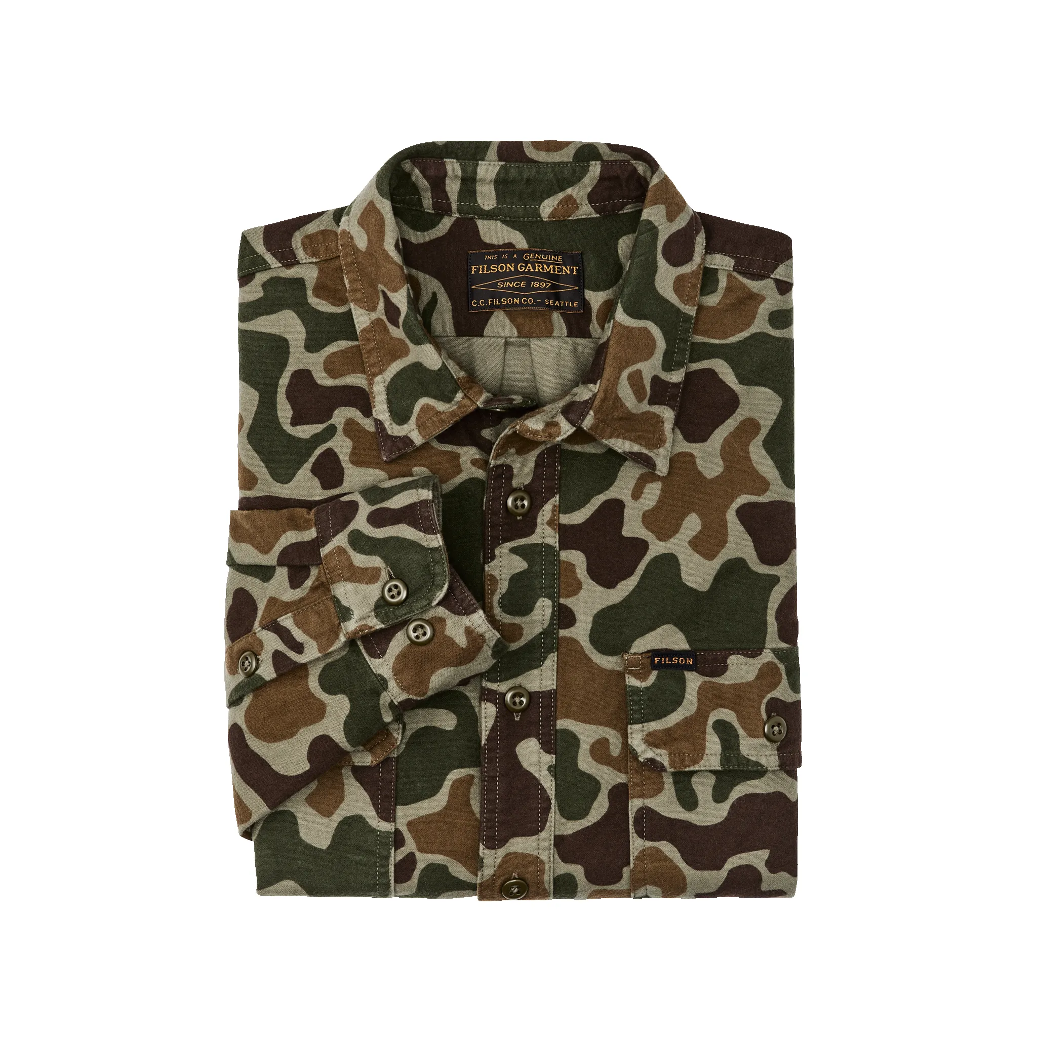 Field Flannel Shirt - Frog Camo sold by Filson product image thumbnail 3
