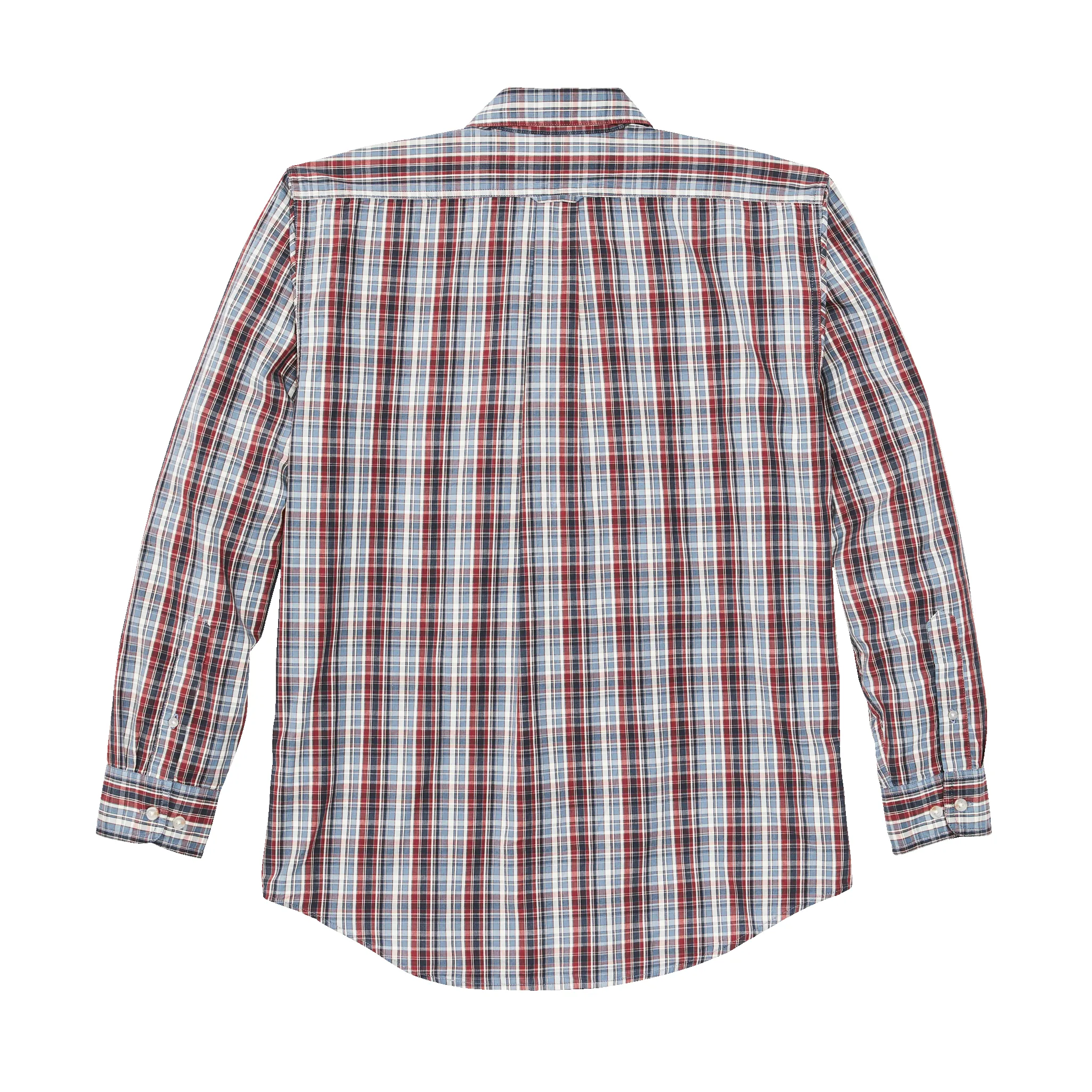Filson's Washed Feather Cloth Shirt - Navy / Iron / Ivory Plaid sold by Filson product image thumbnail 2