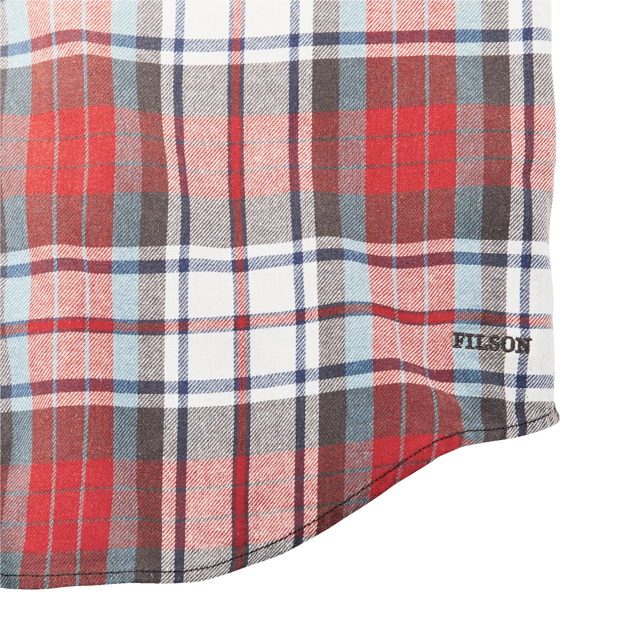 Short Sleeve Lightweight Alaskan Guide Shirt - Red / Storm Blue sold by Filson product image thumbnail 5