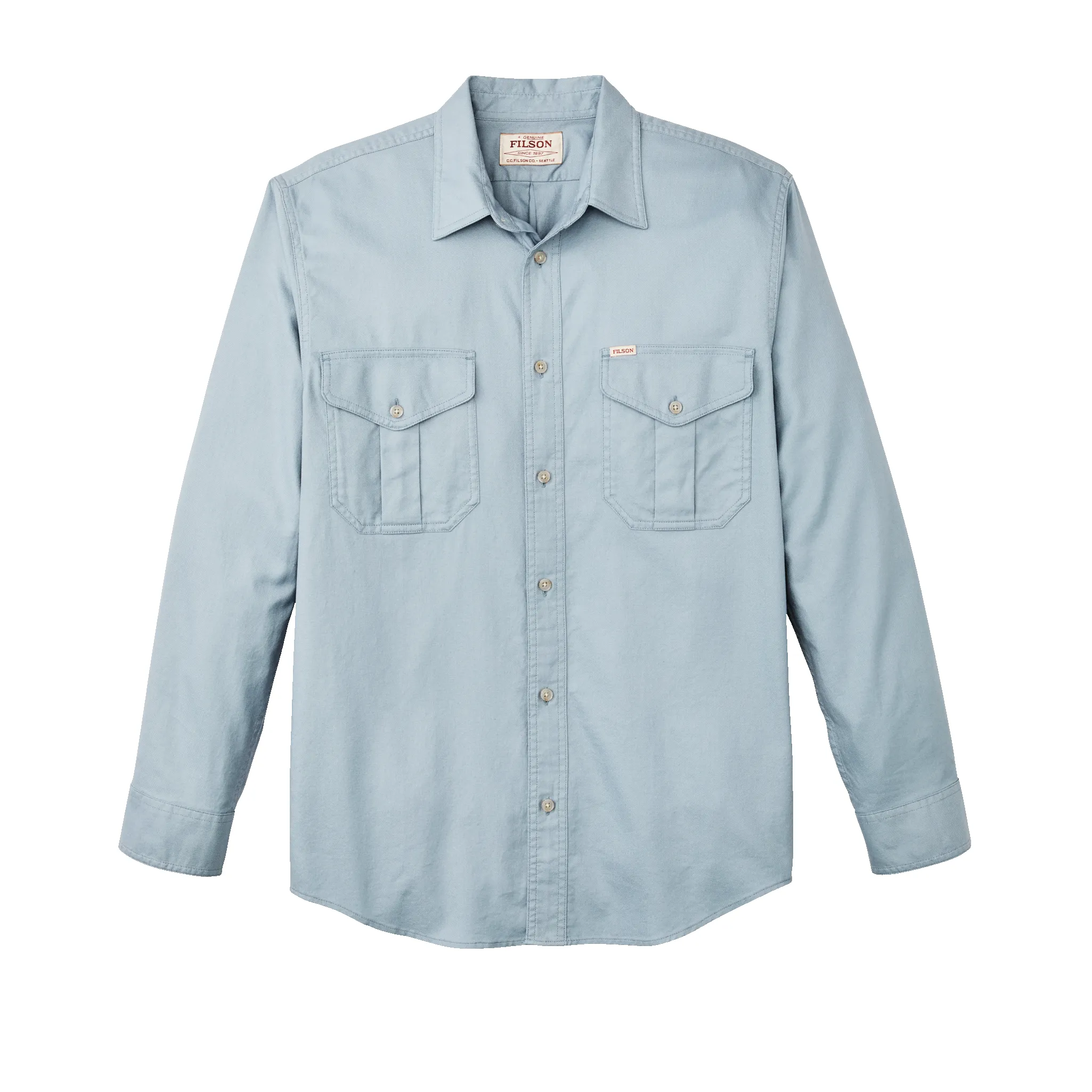 Lightweight Alaskan Guide Shirt - Dust Blue sold by Filson