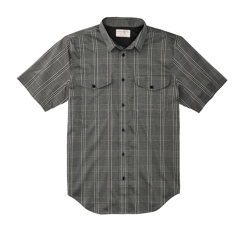 Twin Lakes Short Sleeve Sport Shirt - Gravel Gray Plaid sold by Filson