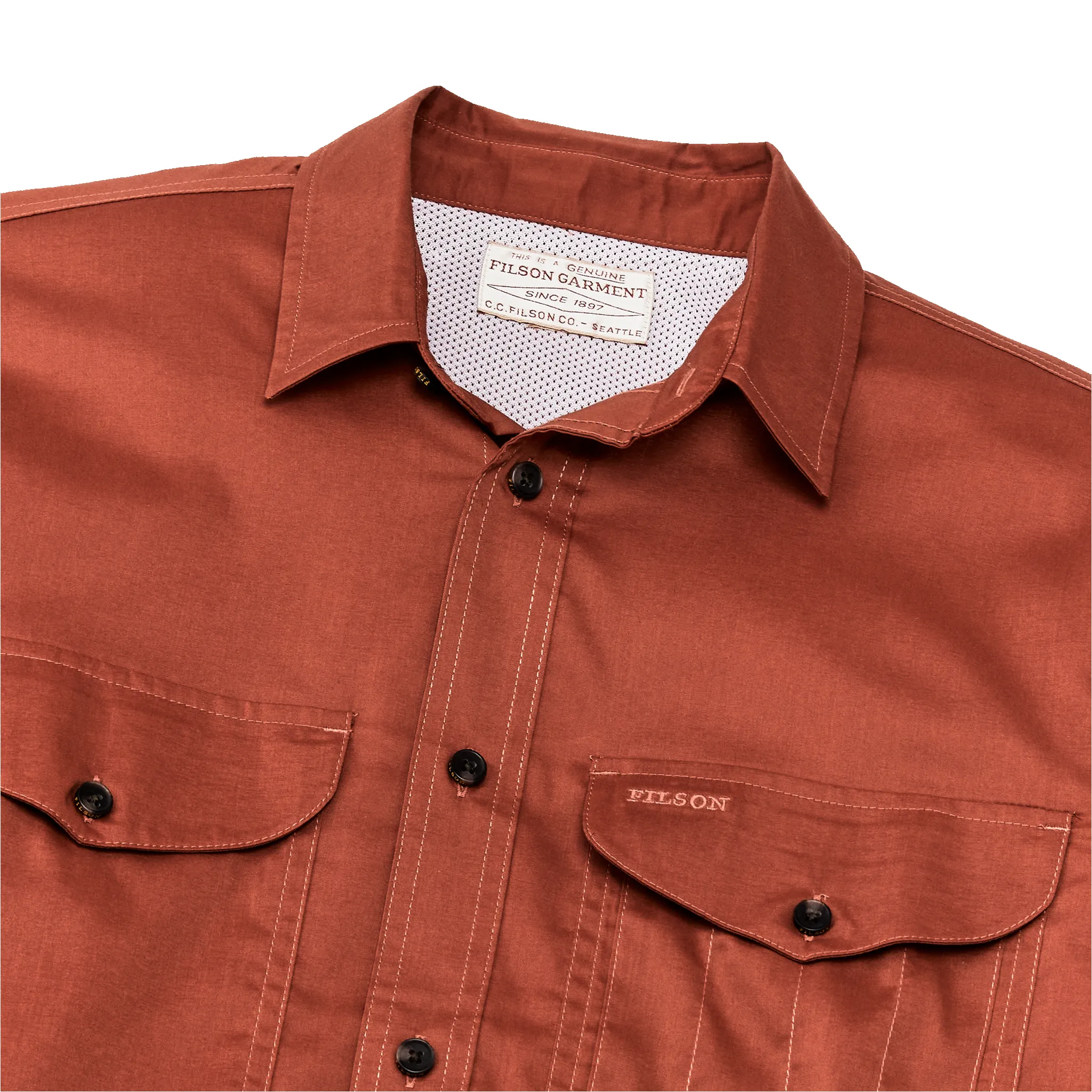 Twin Lakes Sport Shirt - Tanbark Red sold by Filson product image thumbnail 4