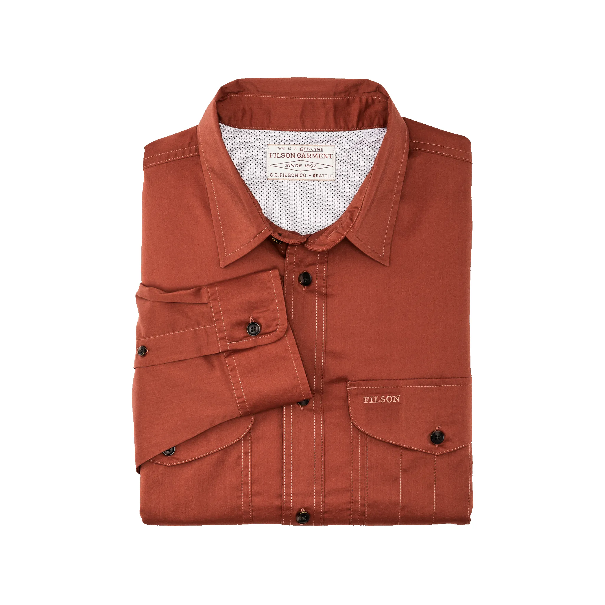 Twin Lakes Sport Shirt - Tanbark Red sold by Filson product image thumbnail 3