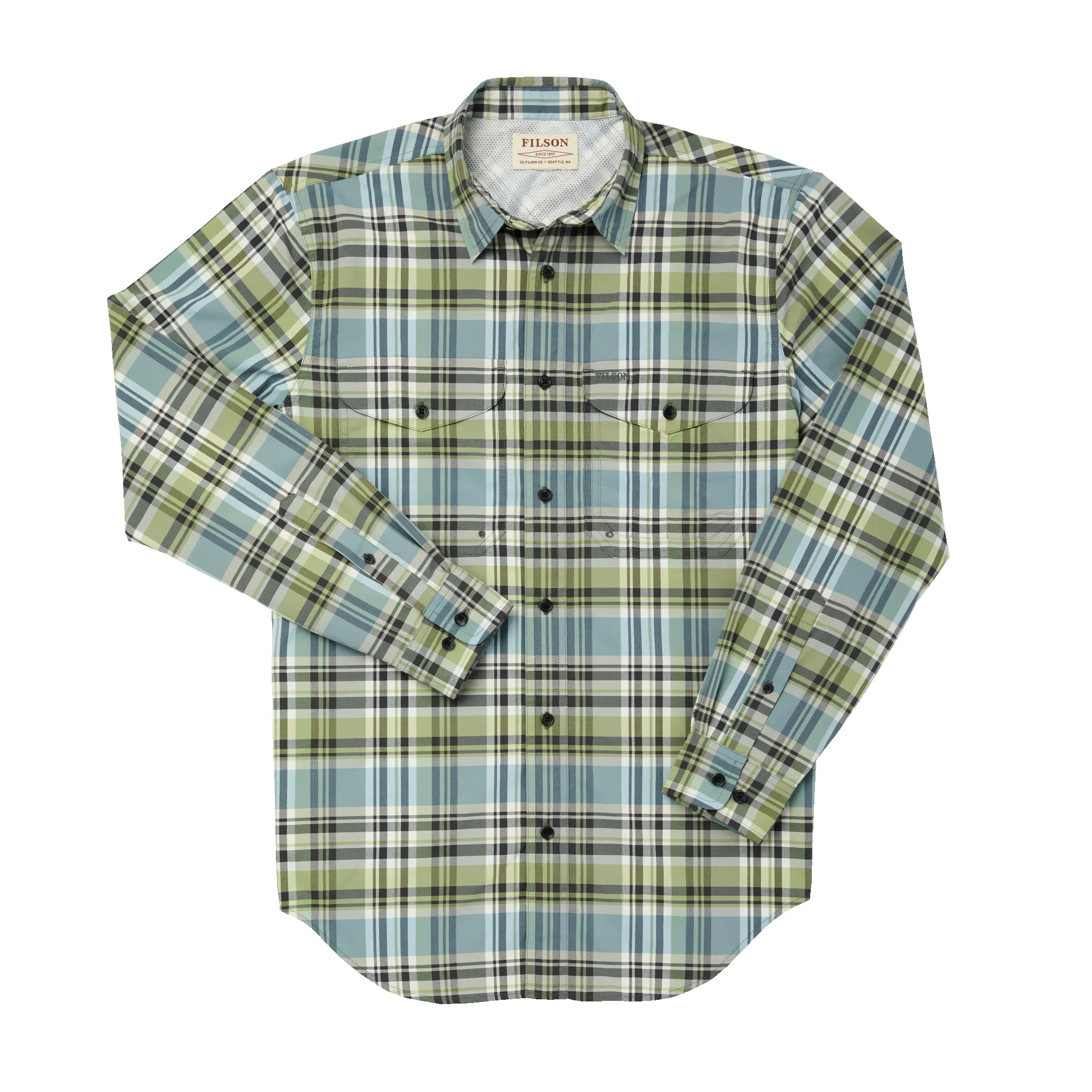 Twin Lakes Sport Shirt - Cedar Green sold by Filson