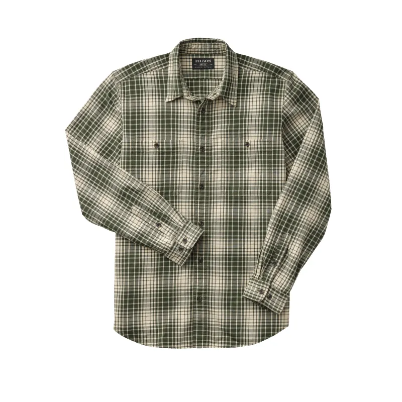 Wildwood Shirt - Olive/khaki Plaid sold by Filson