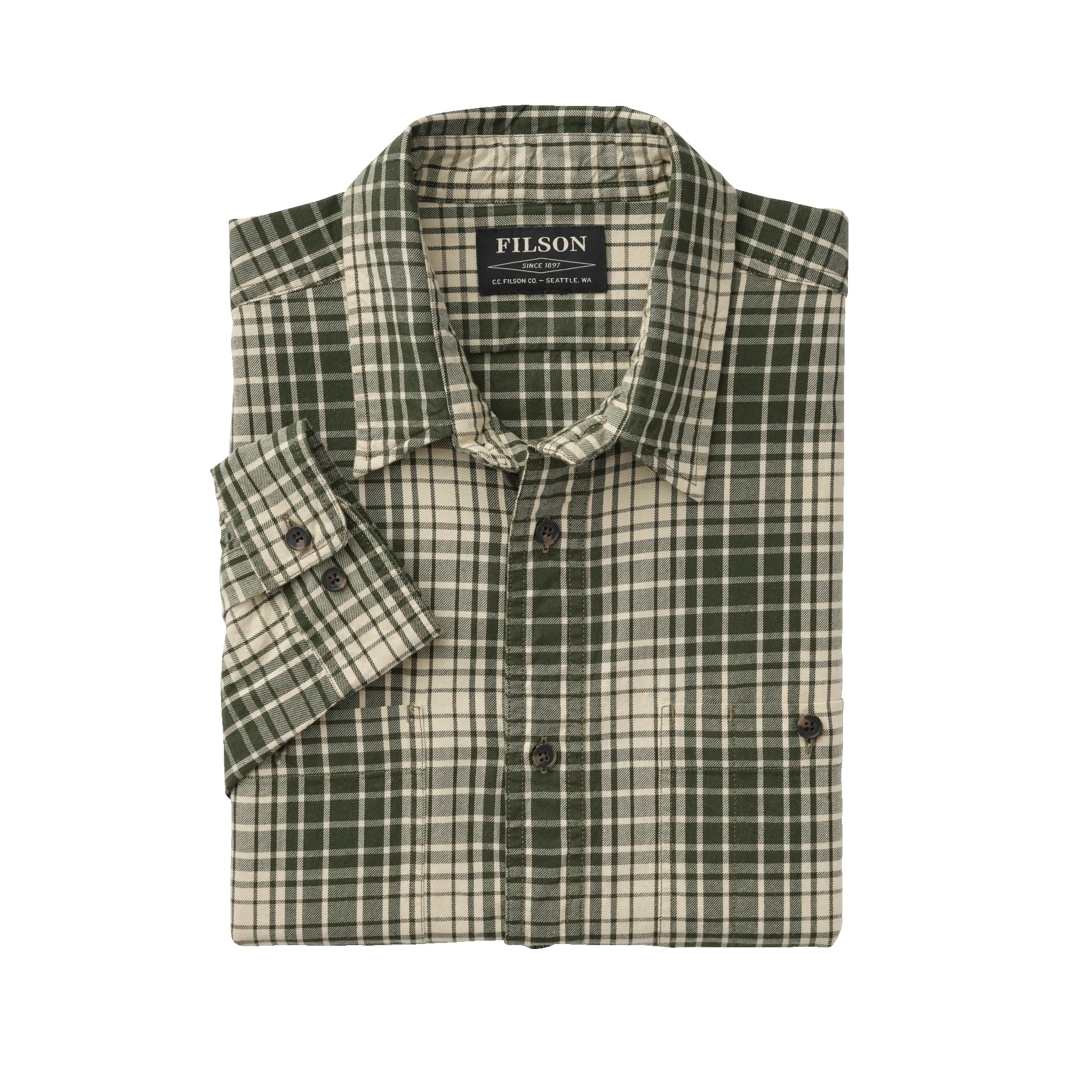 Wildwood Shirt - Olive/khaki Plaid sold by Filson product image thumbnail 3
