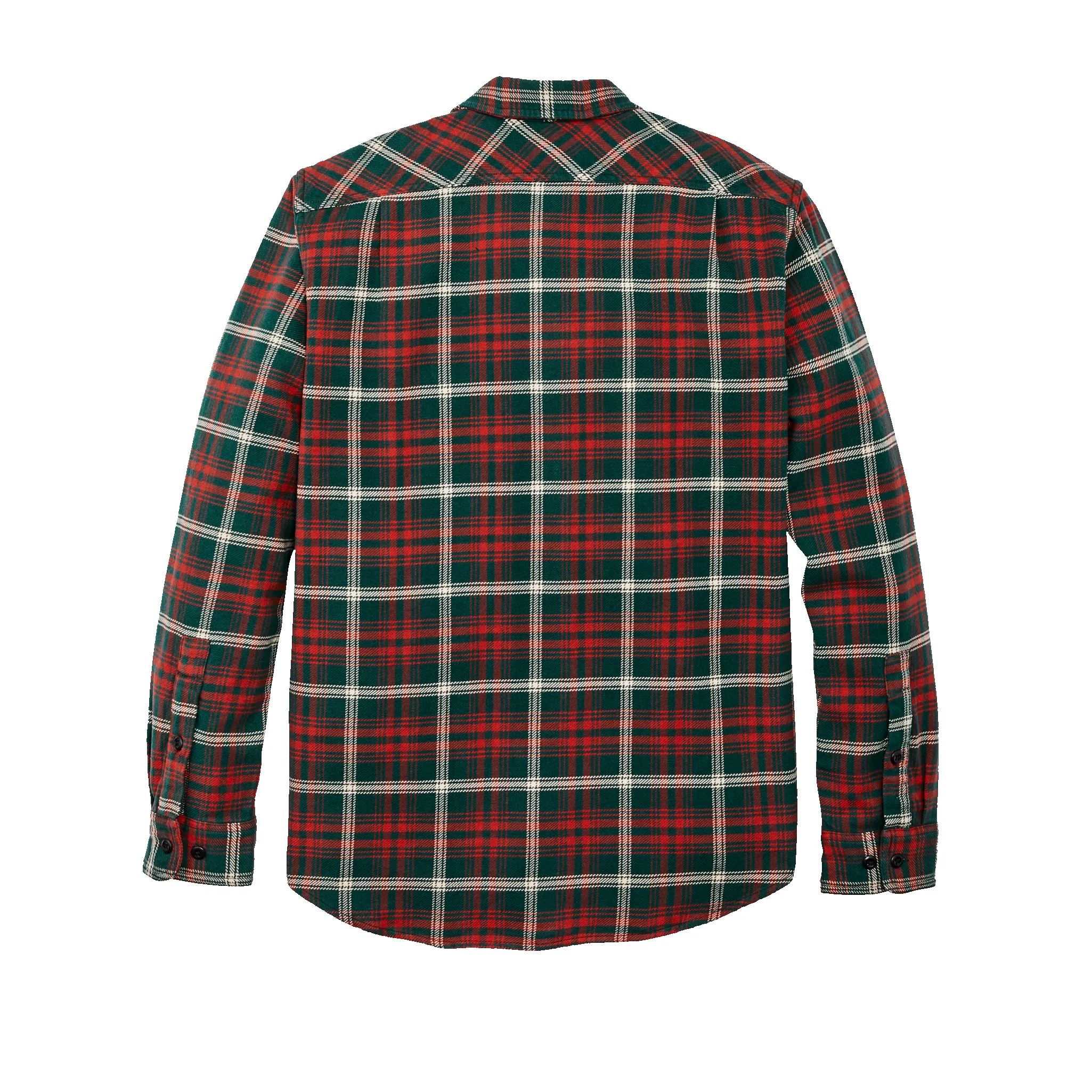 Vintage Flannel Work Shirt - Green / Red / White Plaid sold by Filson product image thumbnail 2
