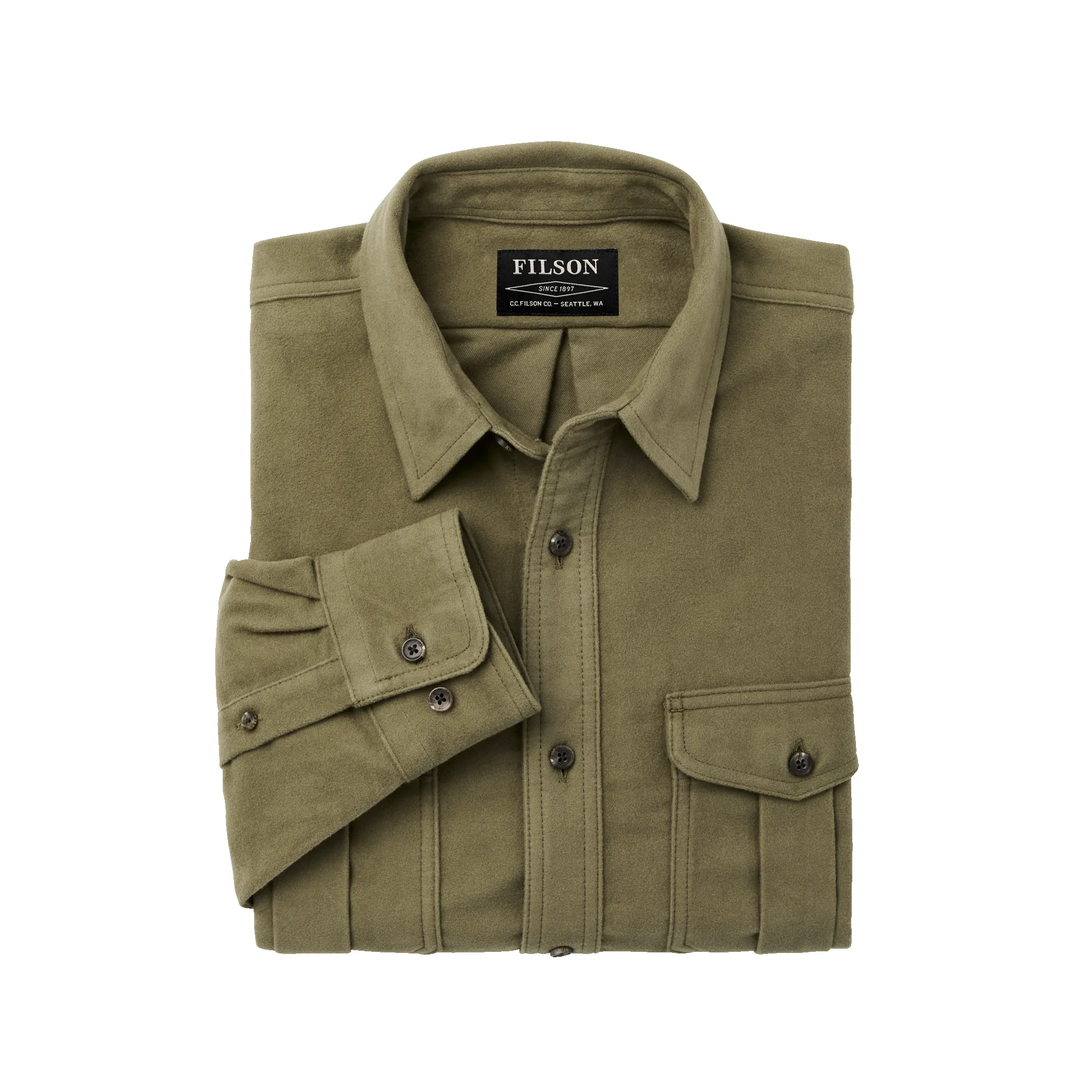 Moleskin Seattle Shirt - Lovat sold by Filson product image thumbnail 3