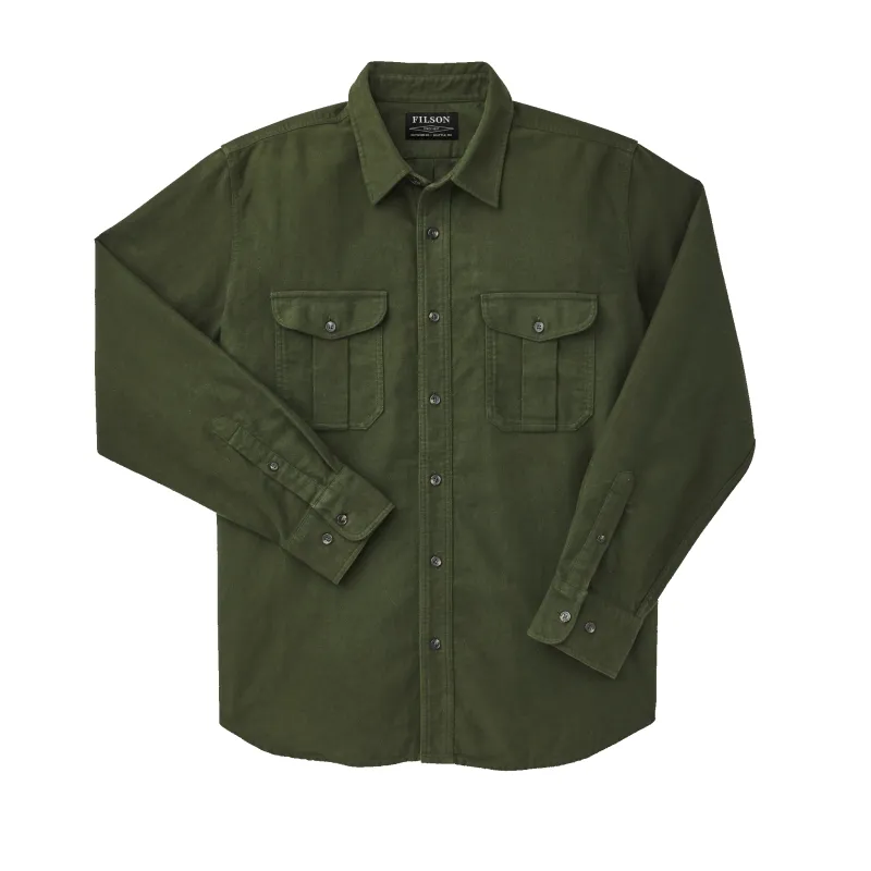 Moleskin Seattle Shirt - Dark Olive sold by Filson