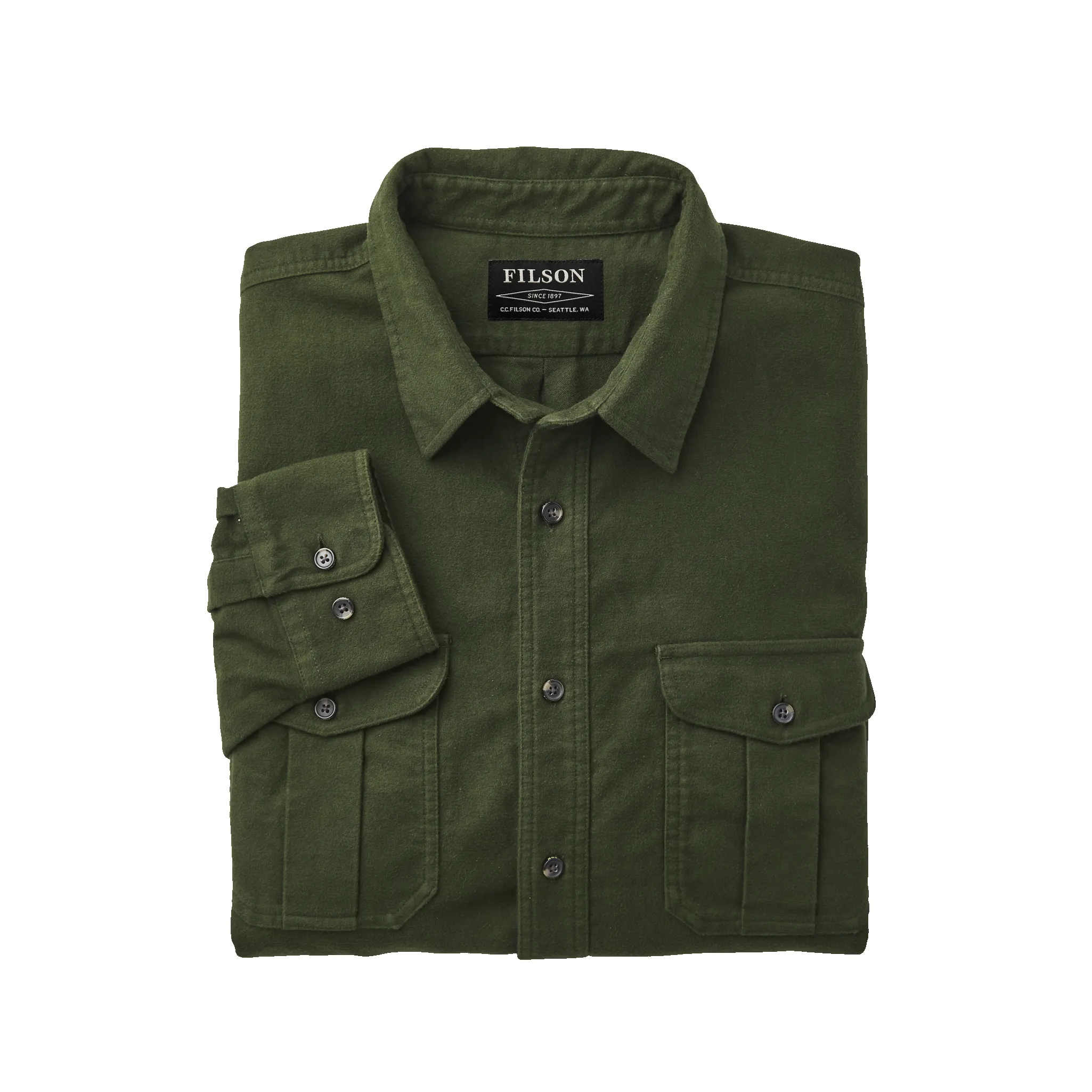 Moleskin Seattle Shirt - Dark Olive sold by Filson product image thumbnail 3