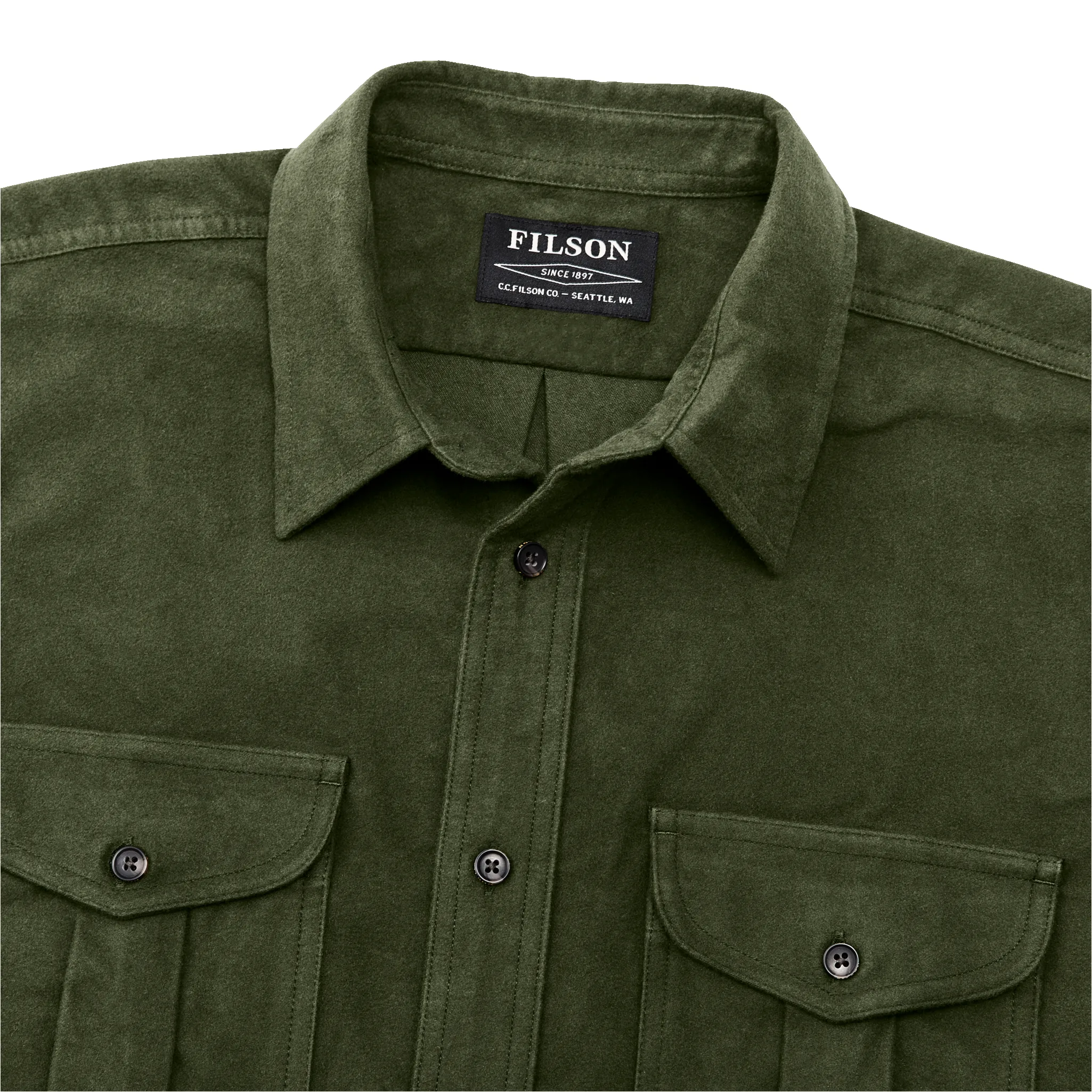 Moleskin Seattle Shirt - Dark Olive sold by Filson product image thumbnail 4
