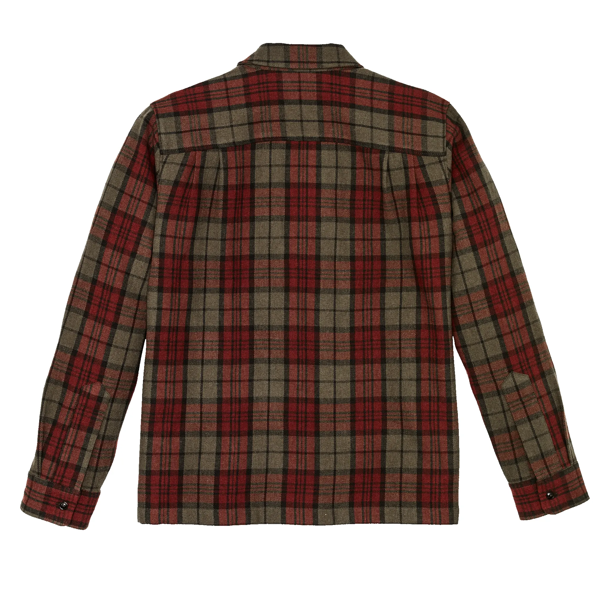Buckner Wool Camp Shirt - Olive / Red / Multi Plaid sold by Filson product image thumbnail 4