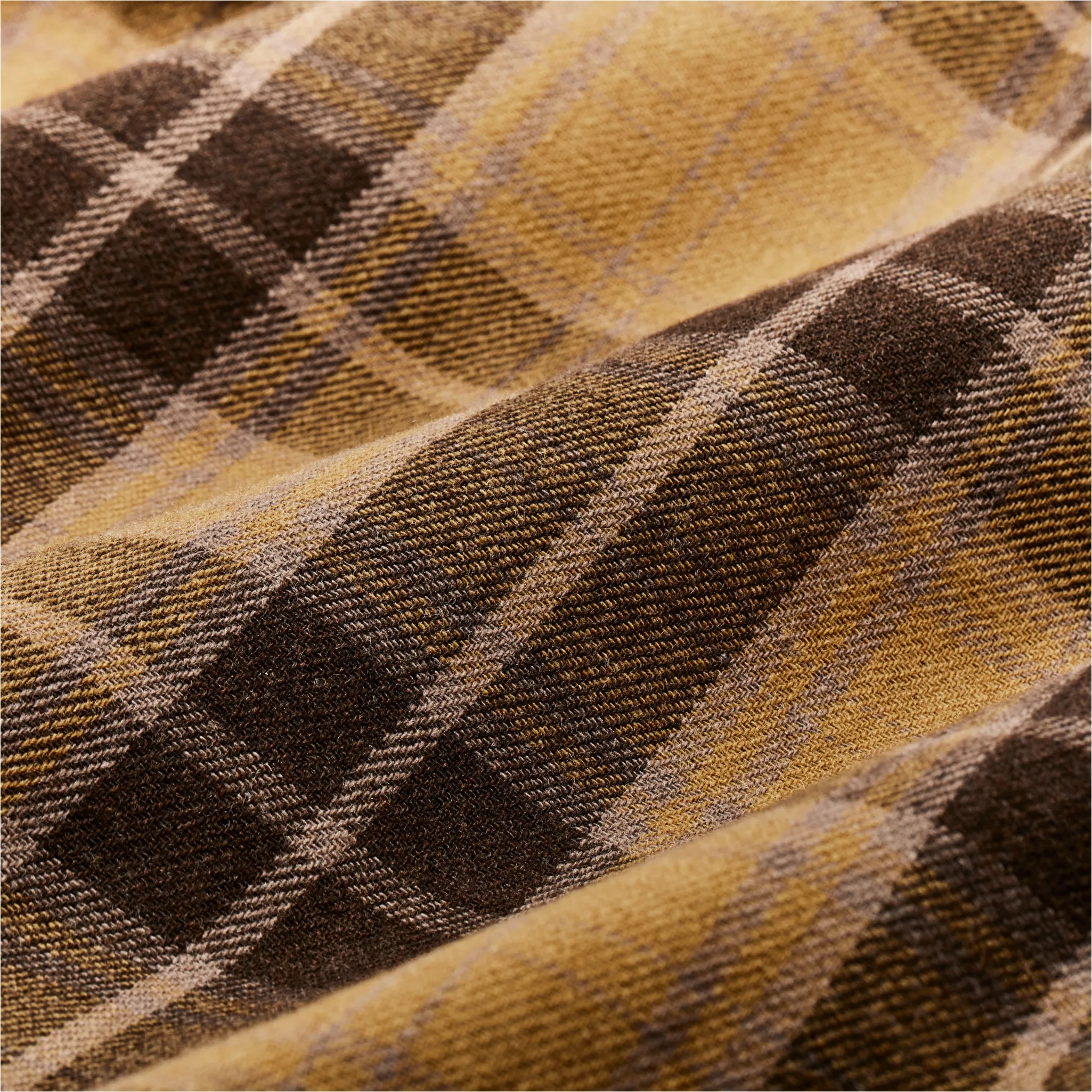 Buckner Wool Camp Shirt - Ochre / Faded Brown Plaid sold by Filson product image thumbnail 3