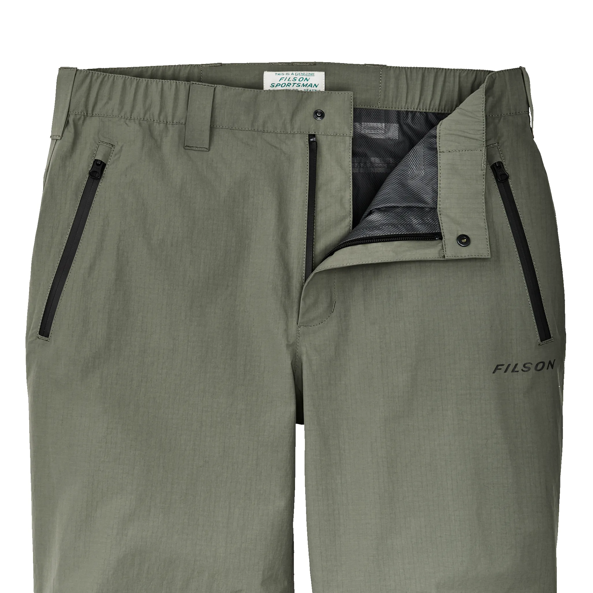 Swiftwater Rain Pants - Service Green sold by Filson product image thumbnail 4