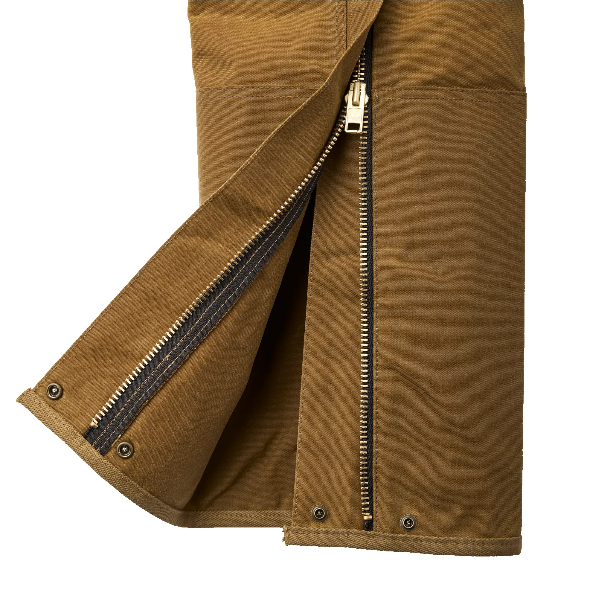 Double Tin Cloth Chaps With Zipper - Dark Tan sold by Filson product image thumbnail 4
