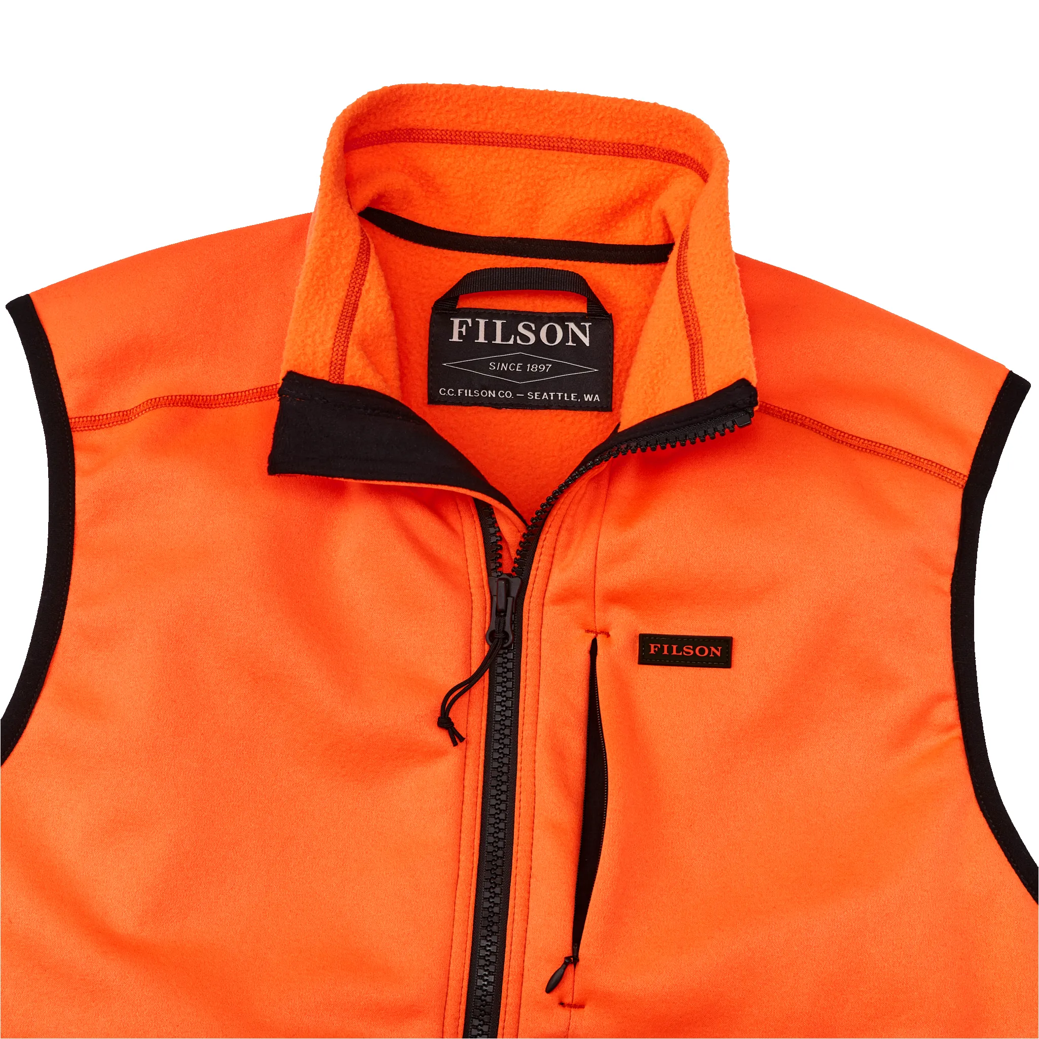 Granite Spire Fleece Vest - Flame sold by Filson product image thumbnail 4