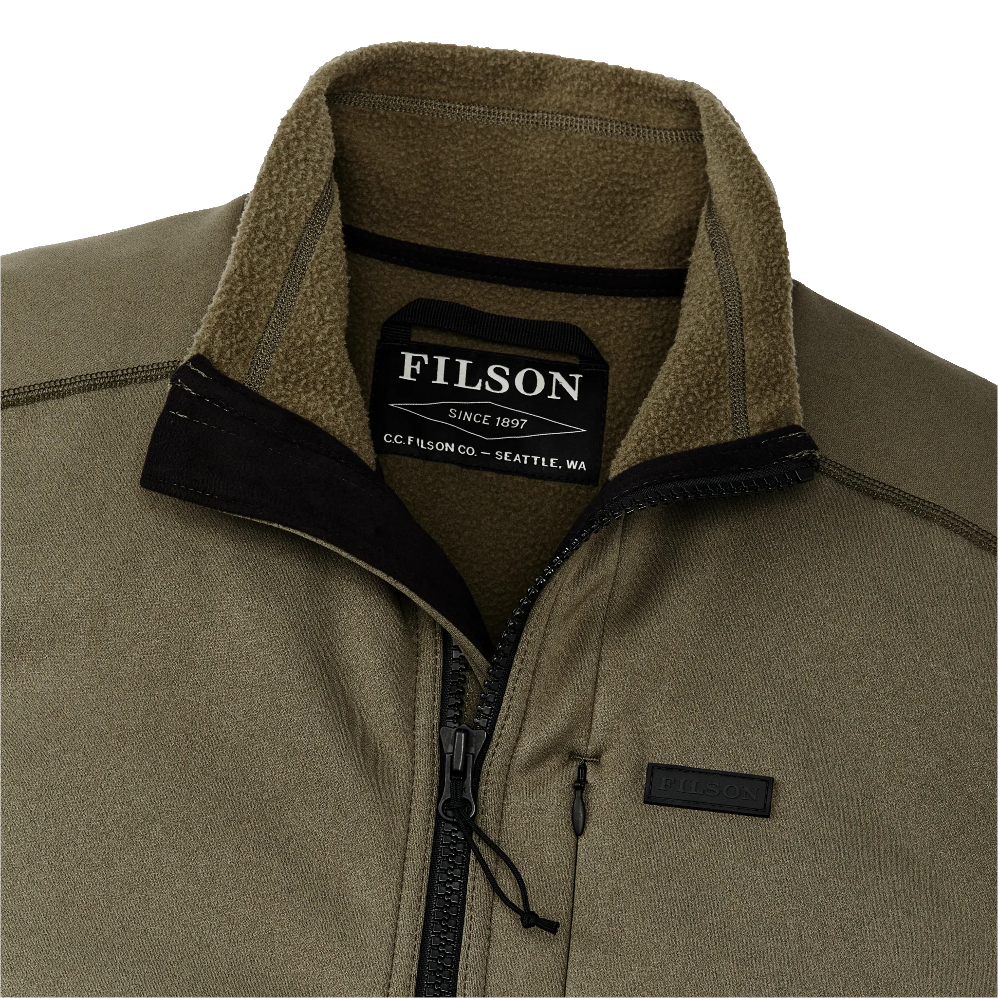 Granite Spire Fleece Vest - Field Olive sold by Filson product image thumbnail 3