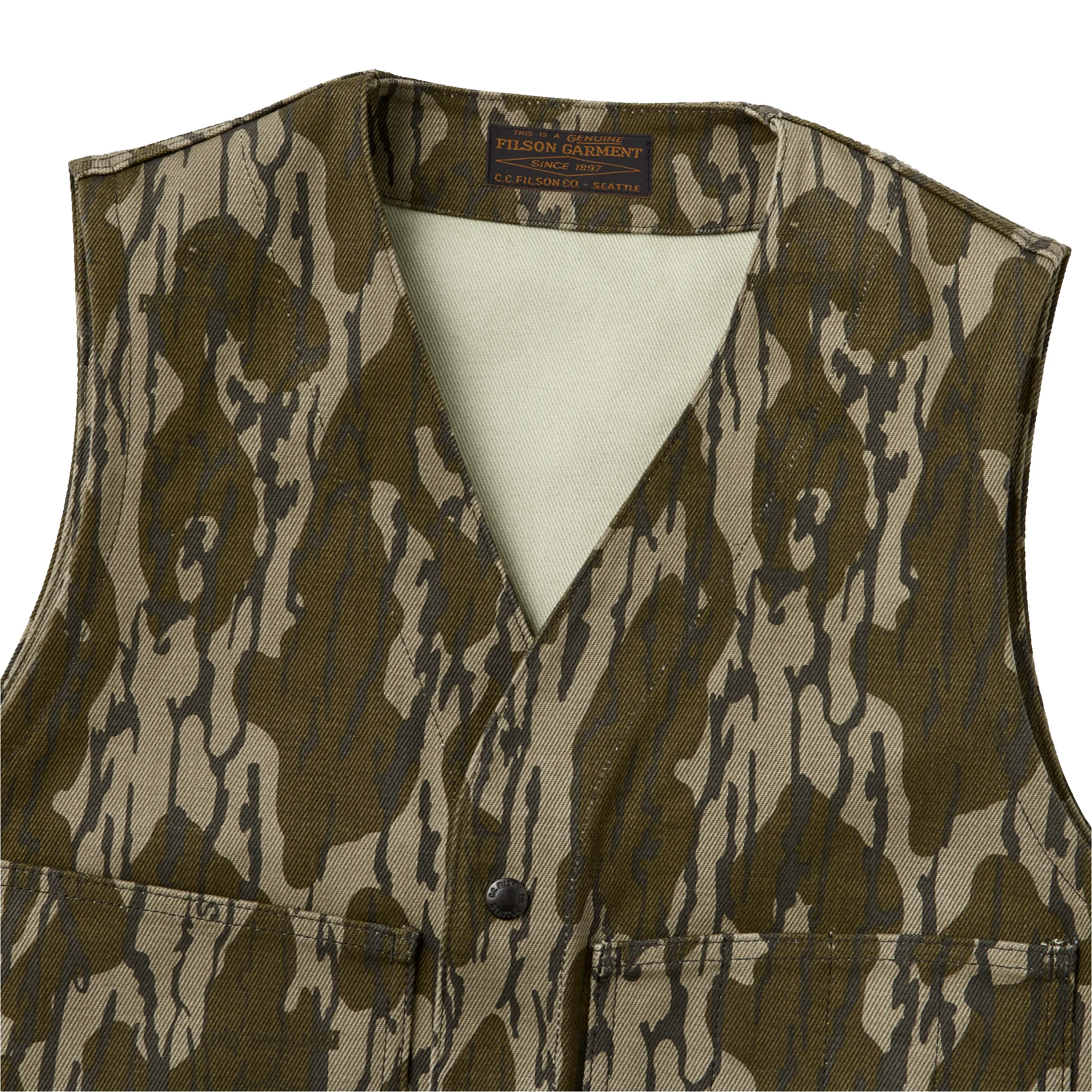 Rugged Twill Cruiser Vest - Mossy Oak Bottomland sold by Filson product image thumbnail 4