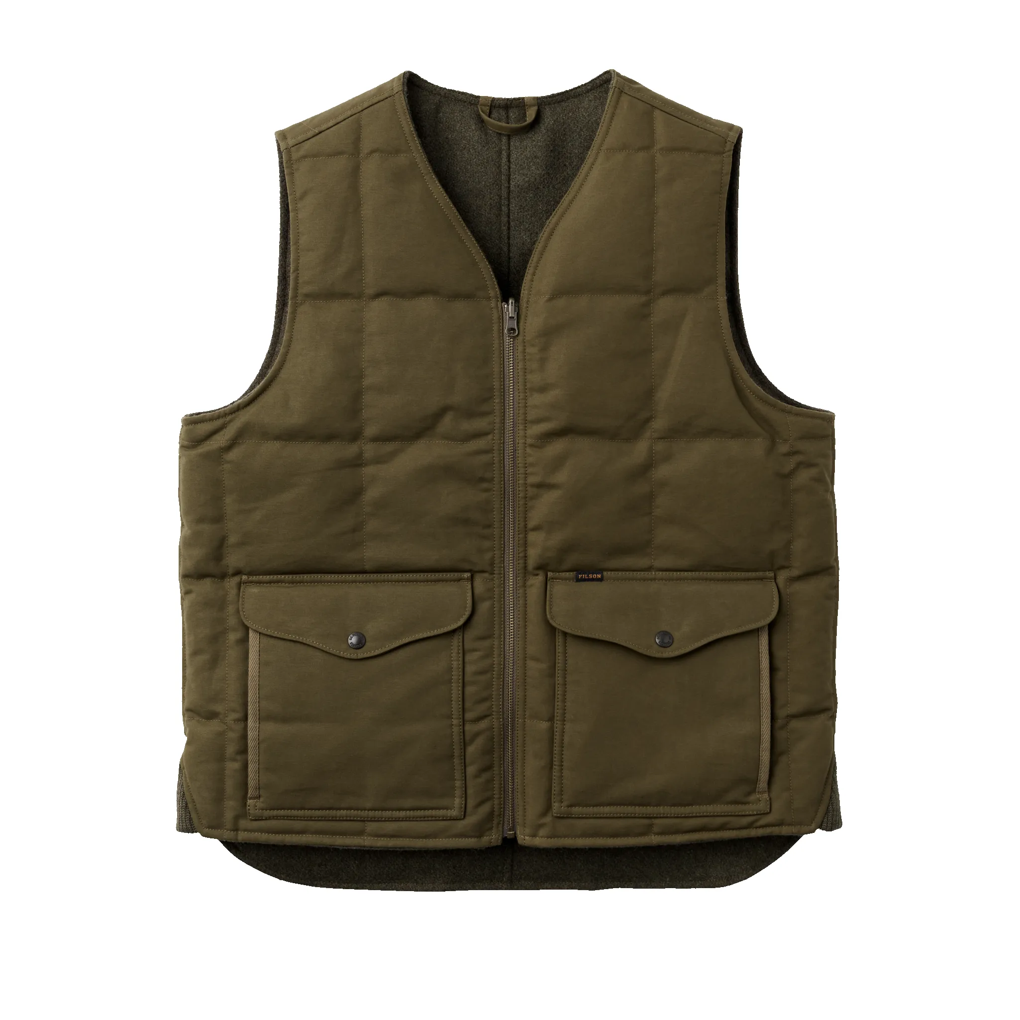 Buckland Down Vest - Forest Green sold by Filson