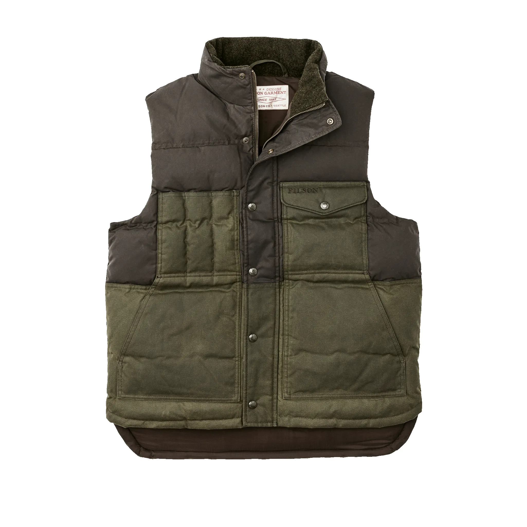 Down Cruiser Vest - Otter Green sold by Filson