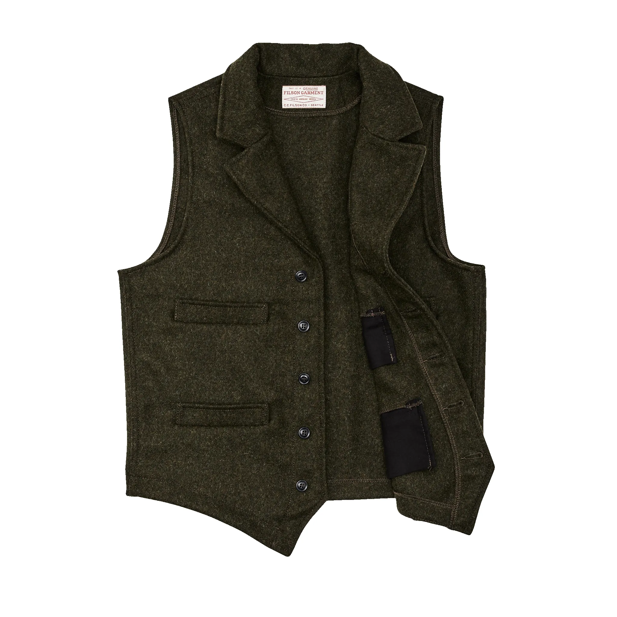 Western Vest - Forest Green sold by Filson product image thumbnail 3
