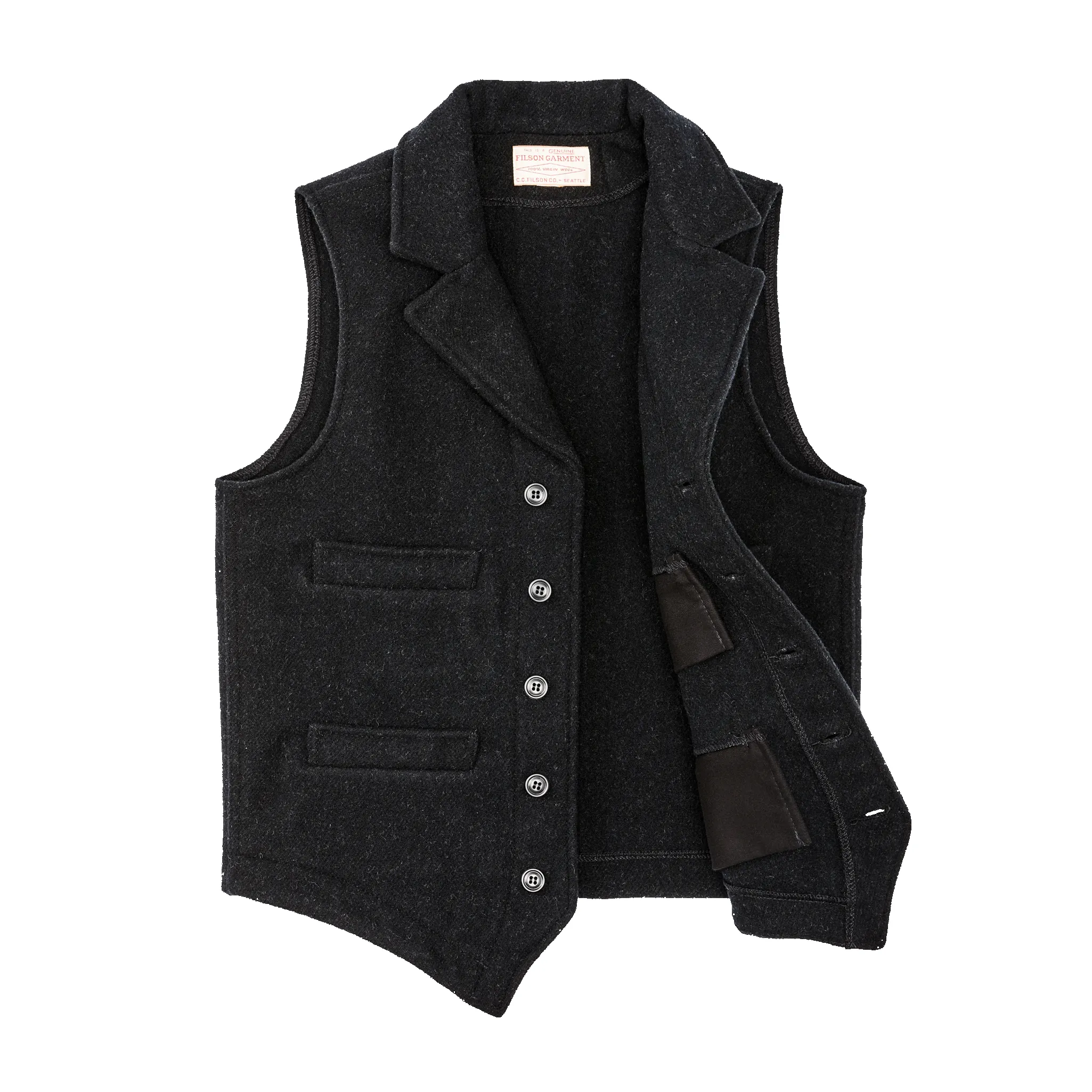 Western Vest - Charcoal sold by Filson product image thumbnail 3
