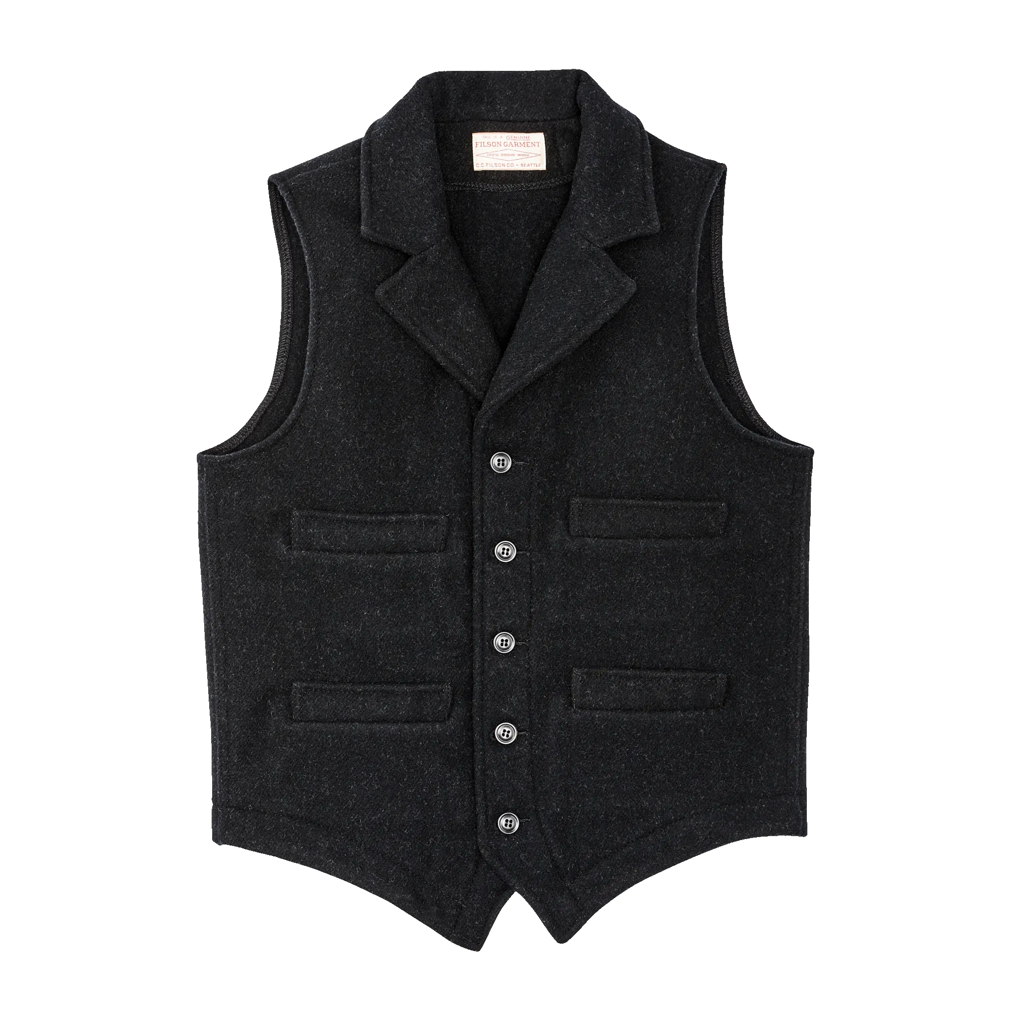 Western Vest - Charcoal sold by Filson