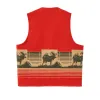 Jacquard Wool Vest - Red / Khaki / Forest Multi sold by Filson