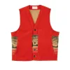 Jacquard Wool Vest - Red / Khaki / Forest Multi sold by Filson
