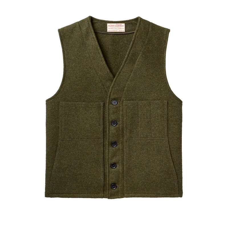 Mackinaw Wool Vest - Forest Green sold by Filson