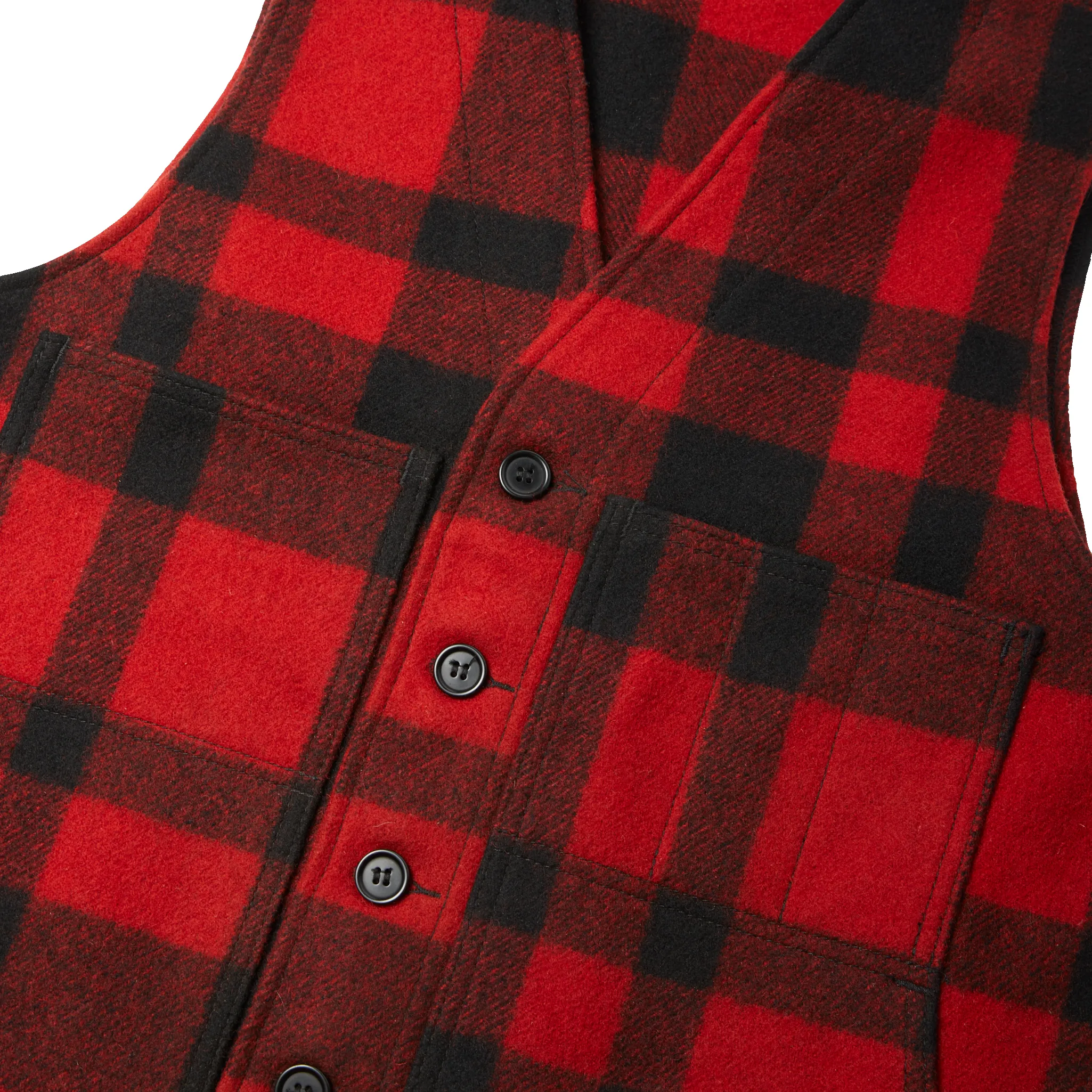 Mackinaw Wool Vest - Red/black Plaid sold by Filson product image thumbnail 4