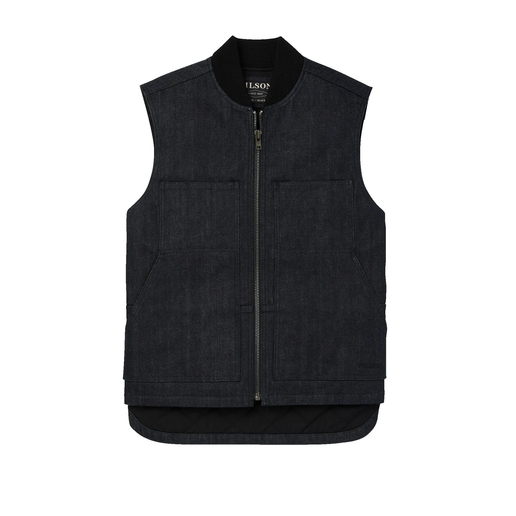 Denim Insulated Work Vest - Raw Indigo sold by Filson