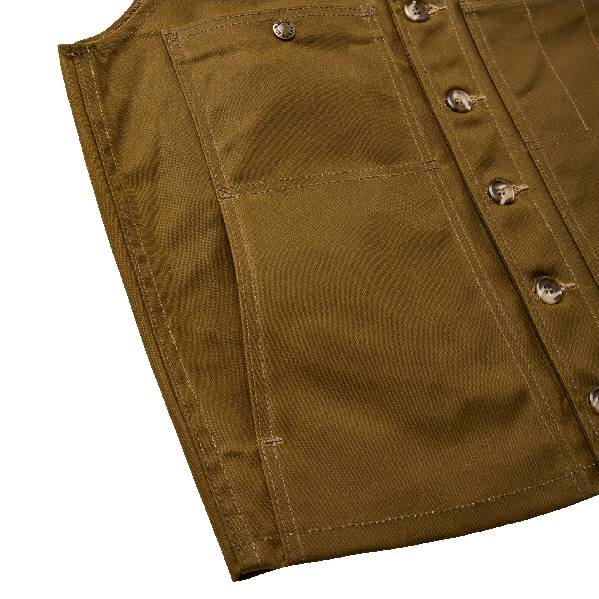 Oil Tin Cloth Vest - Dark Tan sold by Filson product image thumbnail 5