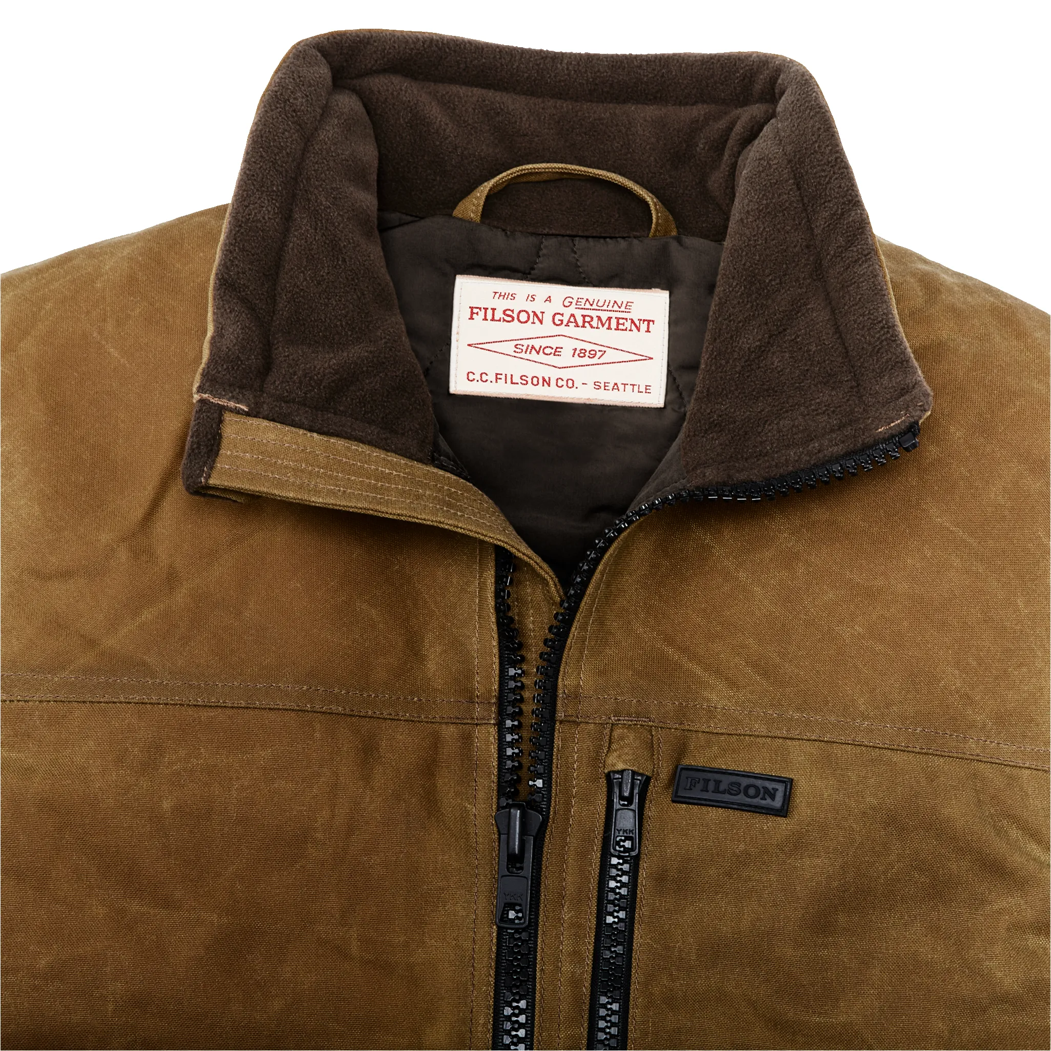 Tin Cloth Primaloft® Vest - Dark Tan 2 sold by Filson product image thumbnail 4