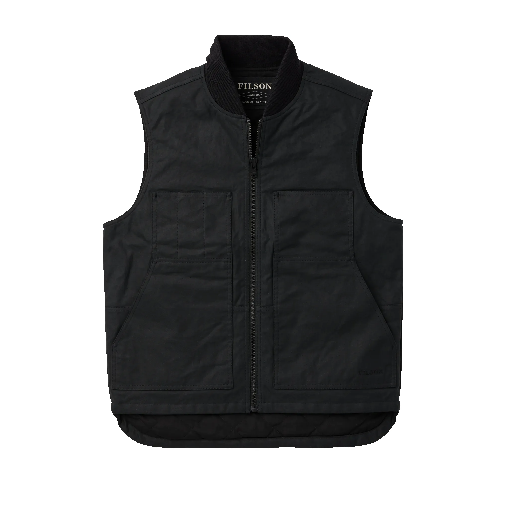 Tin Cloth Insulated Work Vest - Black sold by Filson