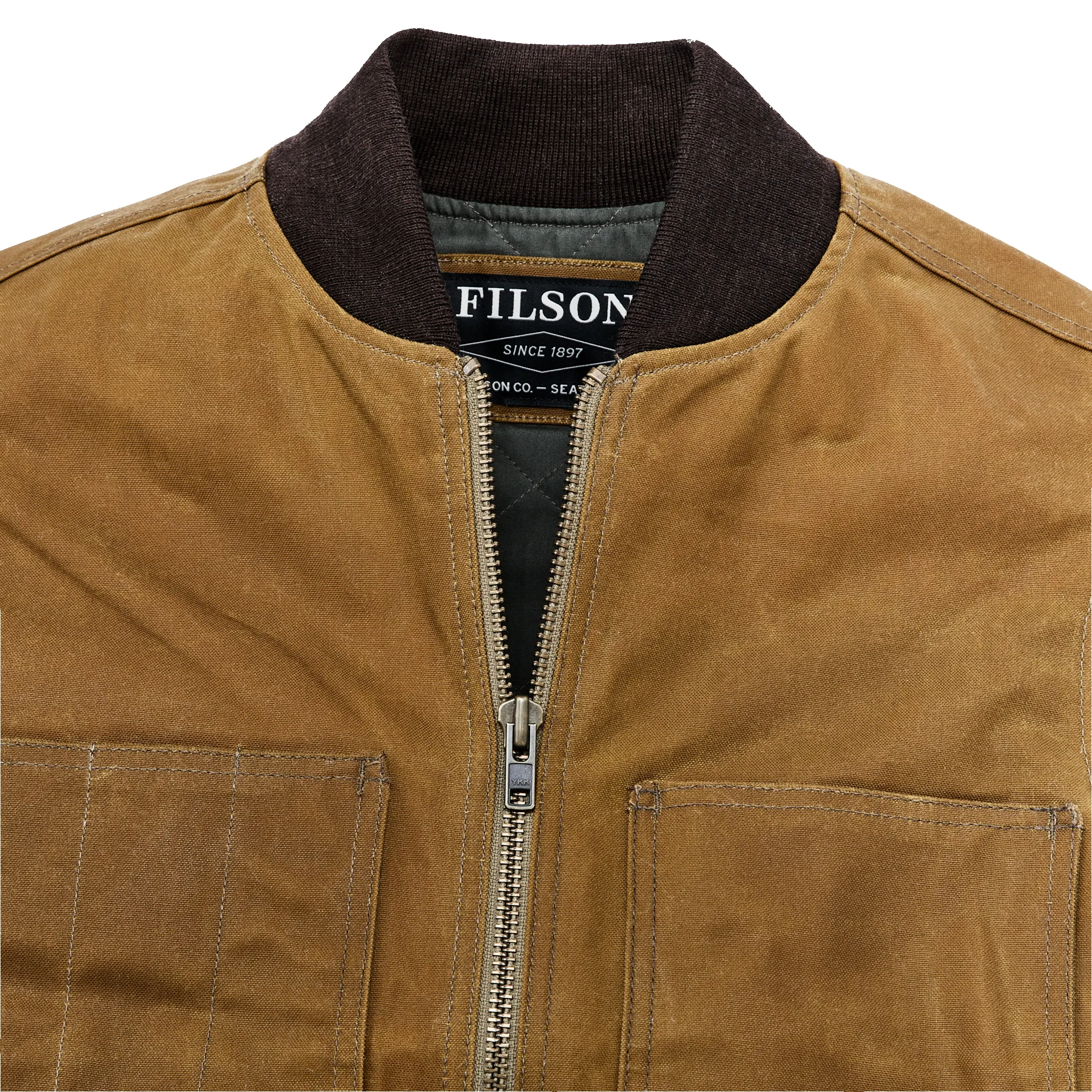 Tin Cloth Insulated Work Vest - Dark Tan sold by Filson product image thumbnail 4