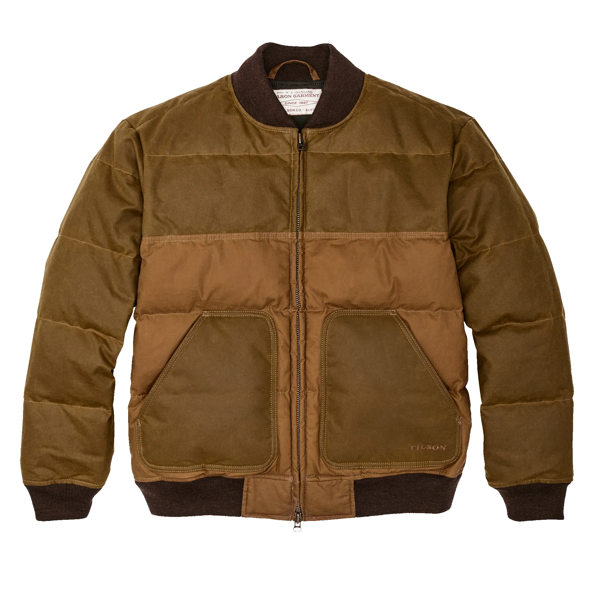 Down Bomber Jacket - Dark Tan sold by Filson