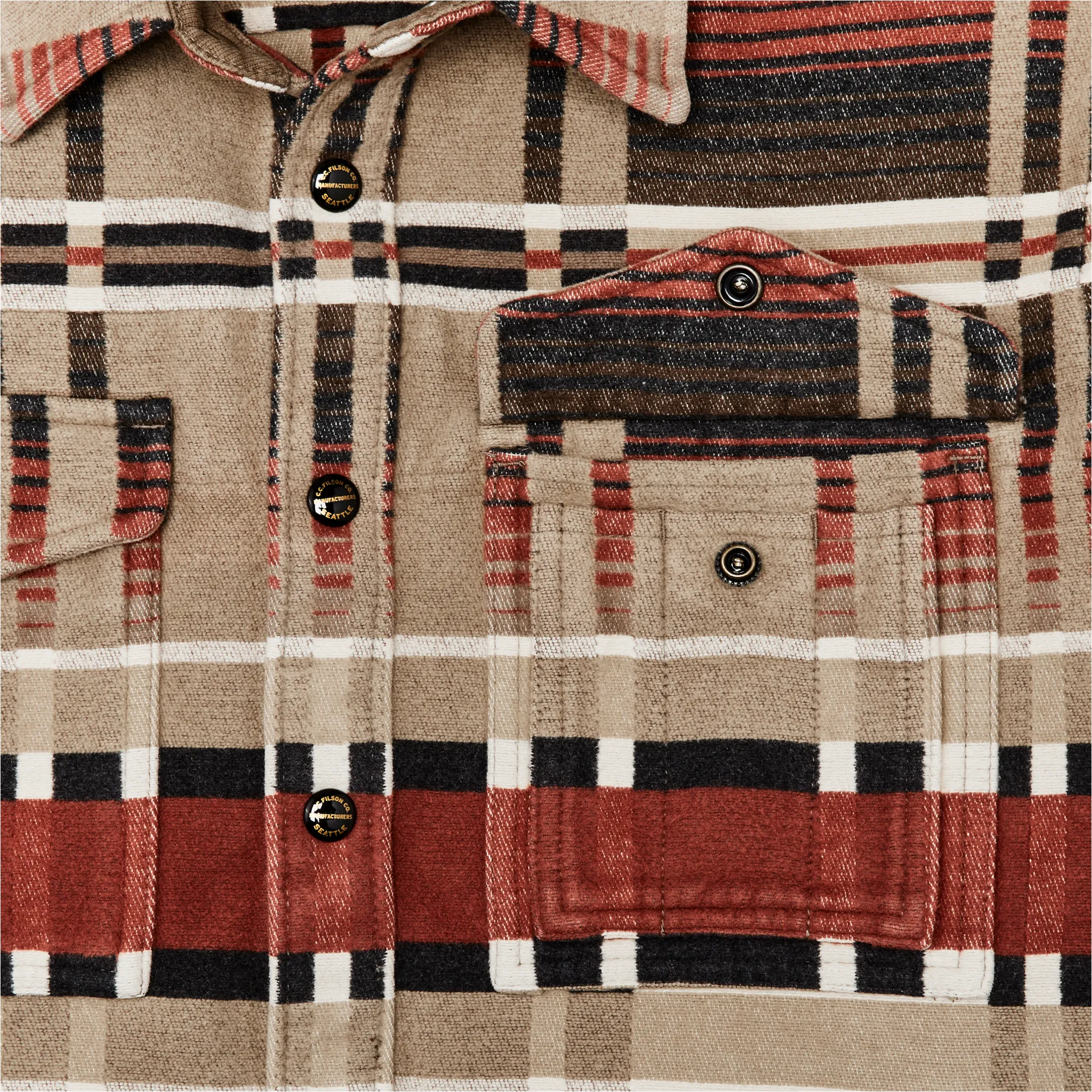 Beartooth Jac-shirt - Bloodstone / Tan Ombre sold by Filson product image thumbnail 4
