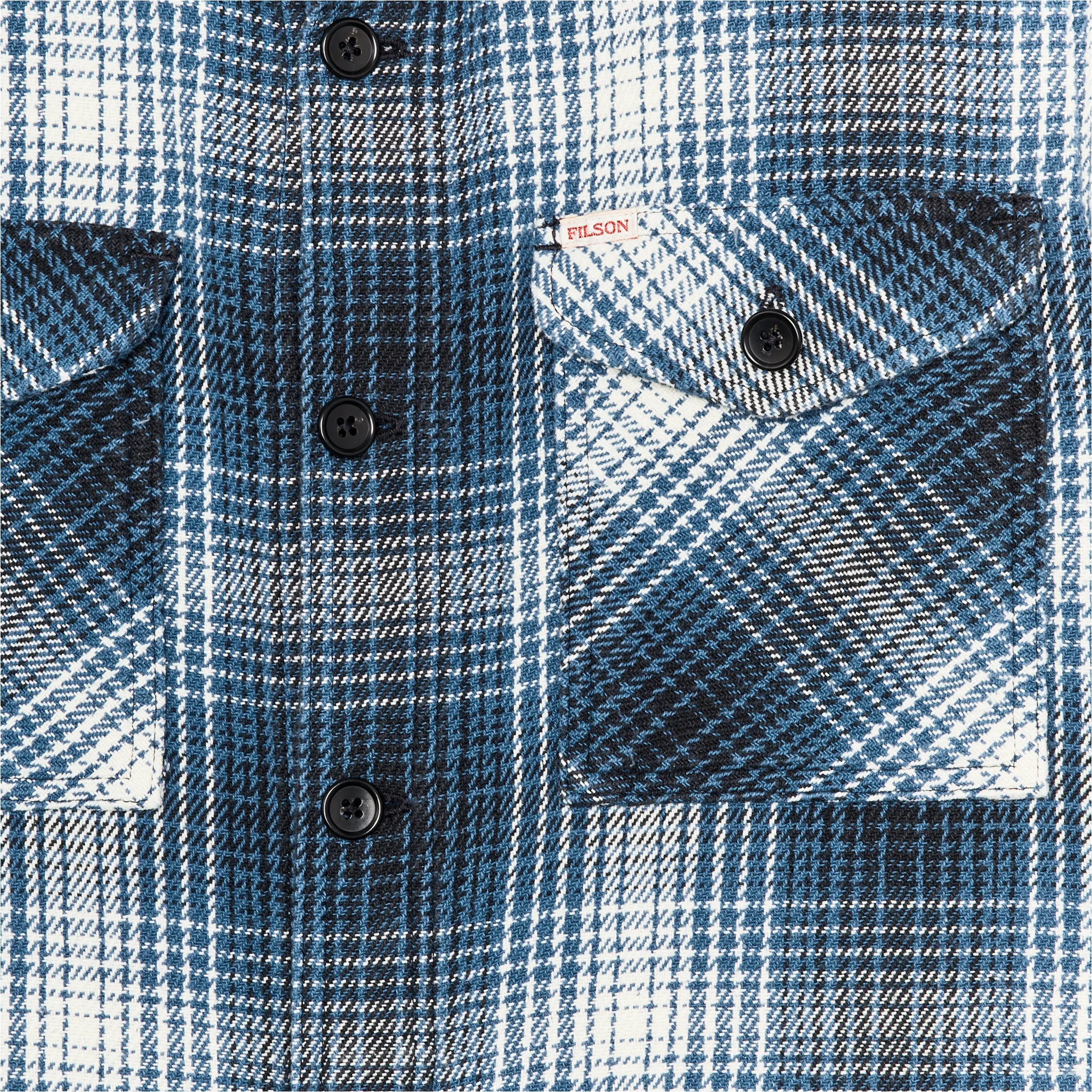 Deer Island Jac-shirt - Cobalt / Natural Shadow Plaid sold by Filson product image thumbnail 4