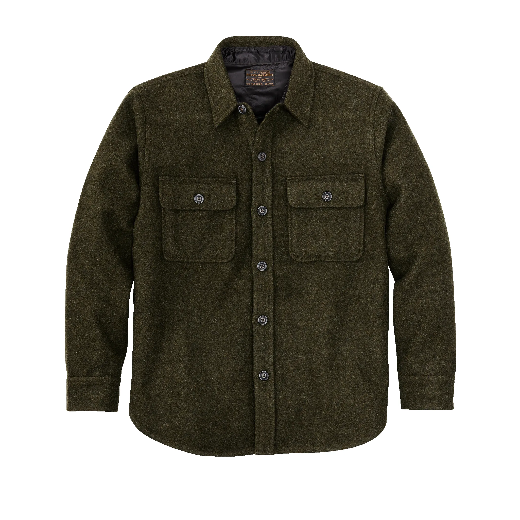 Cpo Wool Jac-shirt - Forest Green sold by Filson