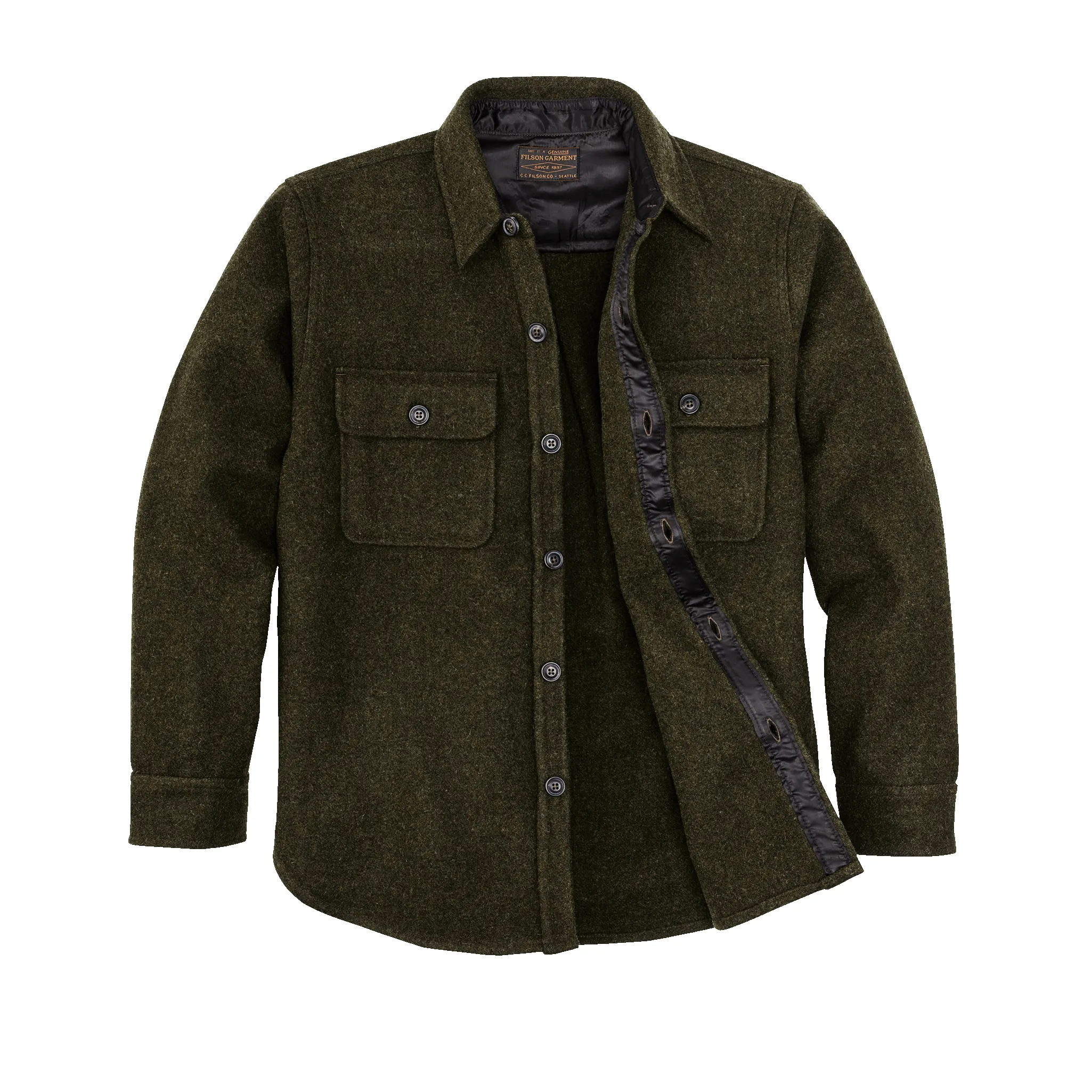 Cpo Wool Jac-shirt - Forest Green sold by Filson product image thumbnail 3